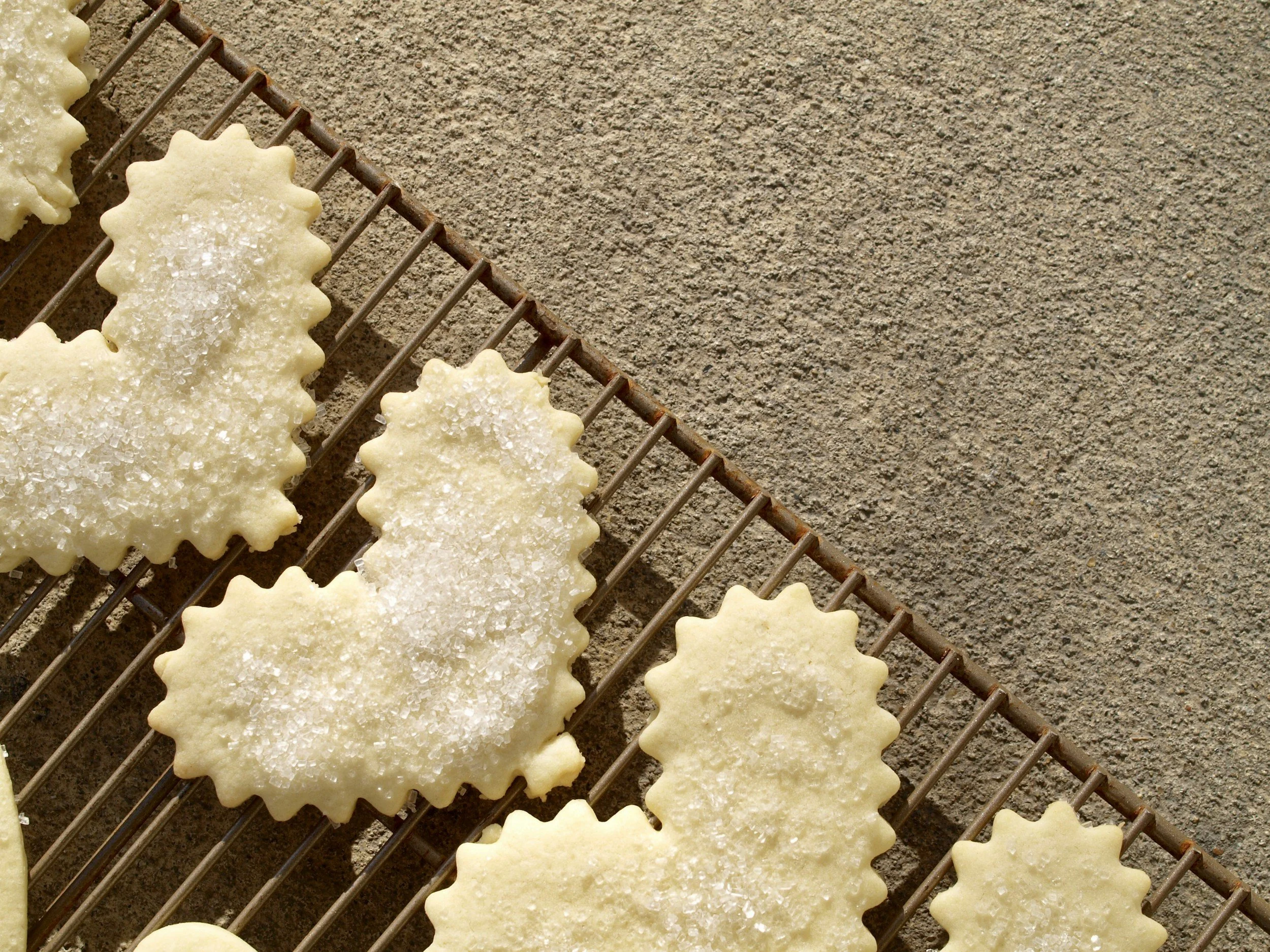 baking heart shaped cookies