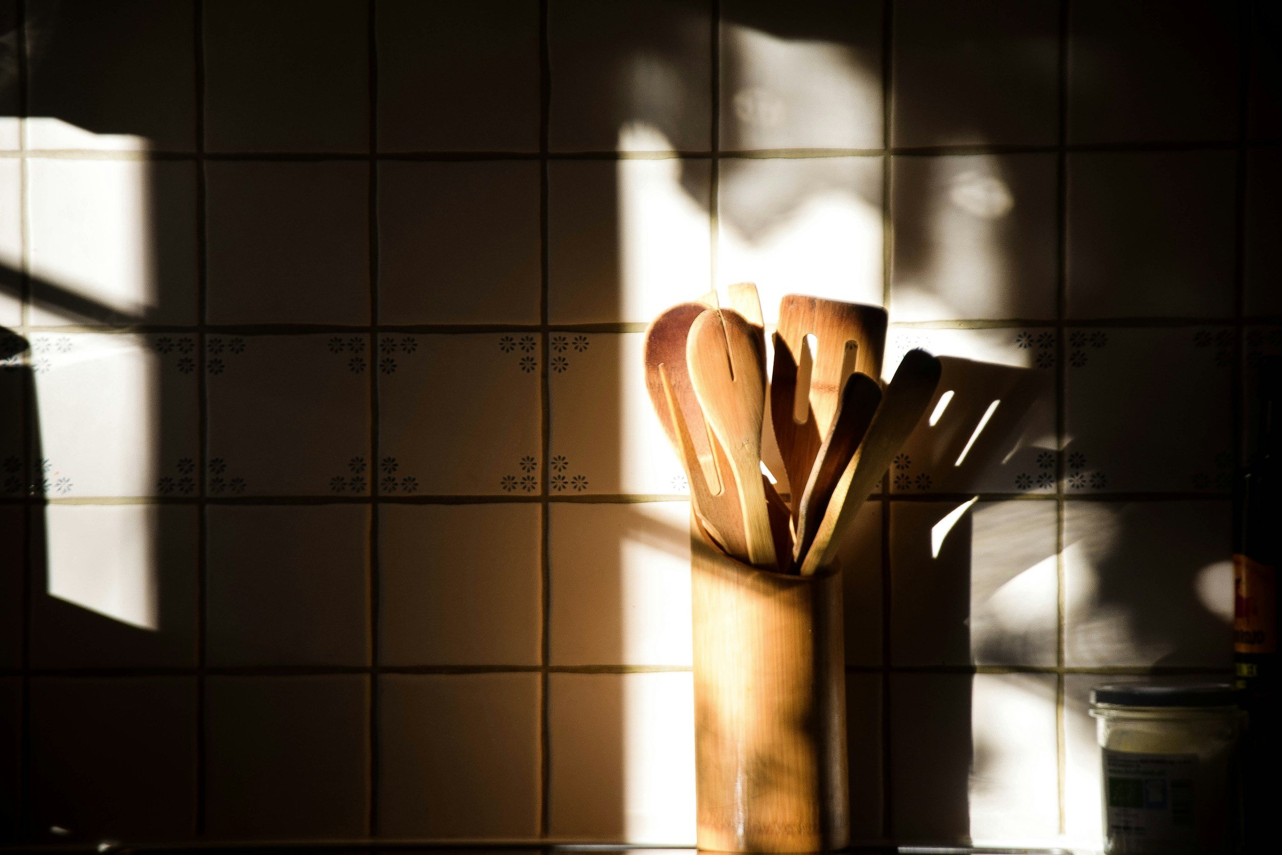 set of wooden spoons