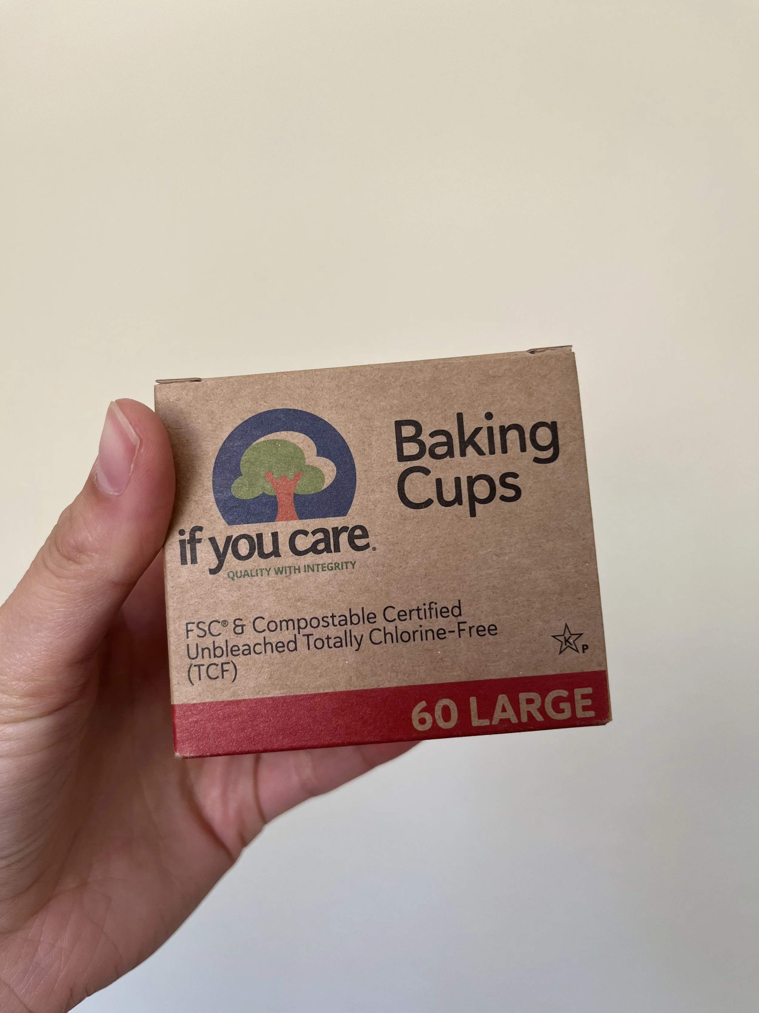 If You Care unbleached baking cups (FSC, compostable)