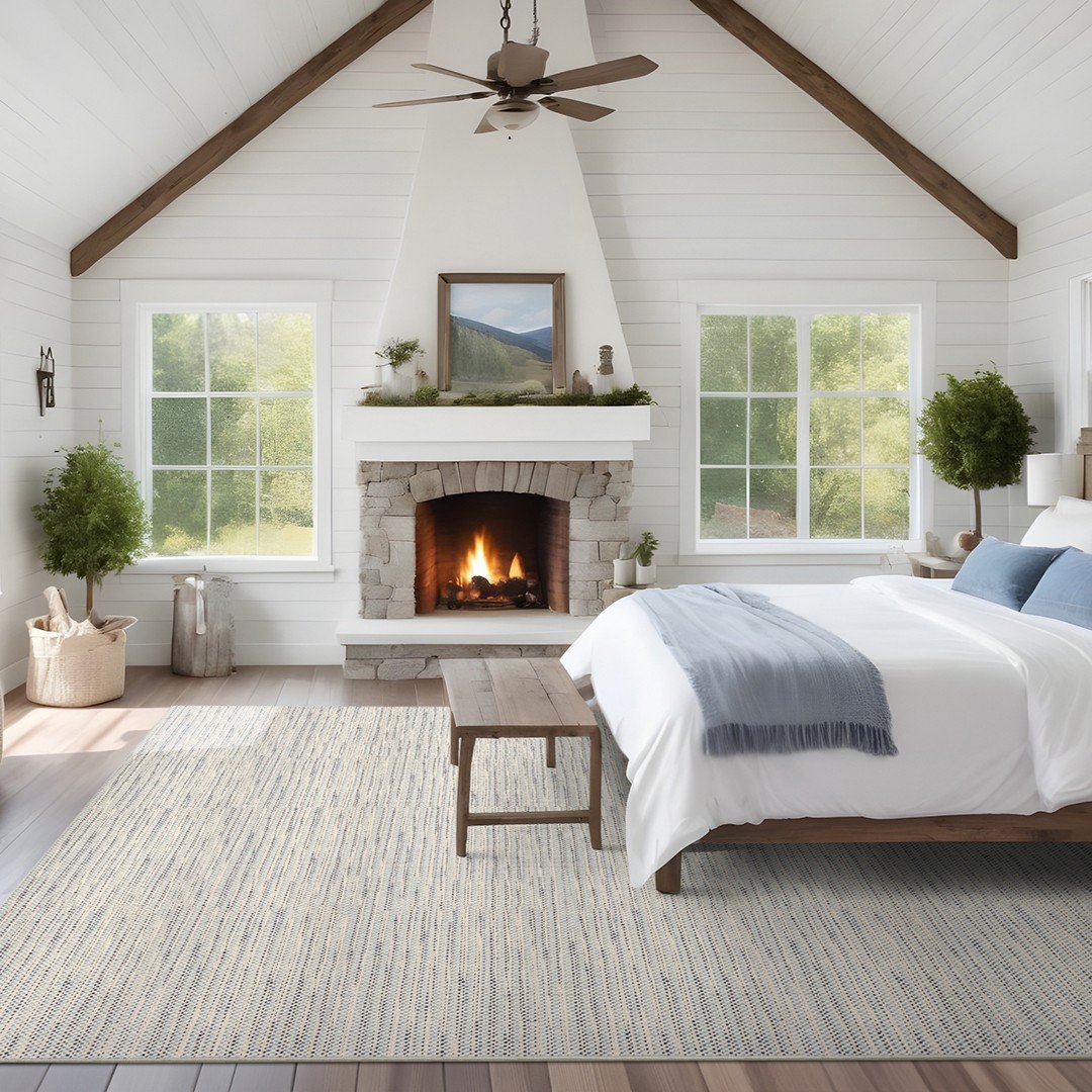 Spirited woolen texture with a kinetic essence. A creative new take on rich, hearty cornerstone carpet, offering both timeless appeal and fresh innovation. The hand-loomed surface features a natural, tactile feel, with deep, textured ridges that evok