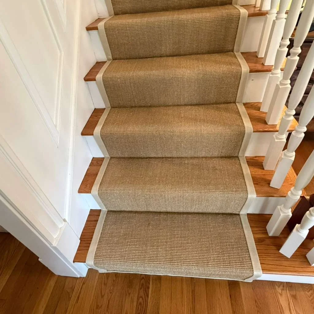Sisal Carpet with beige binding 