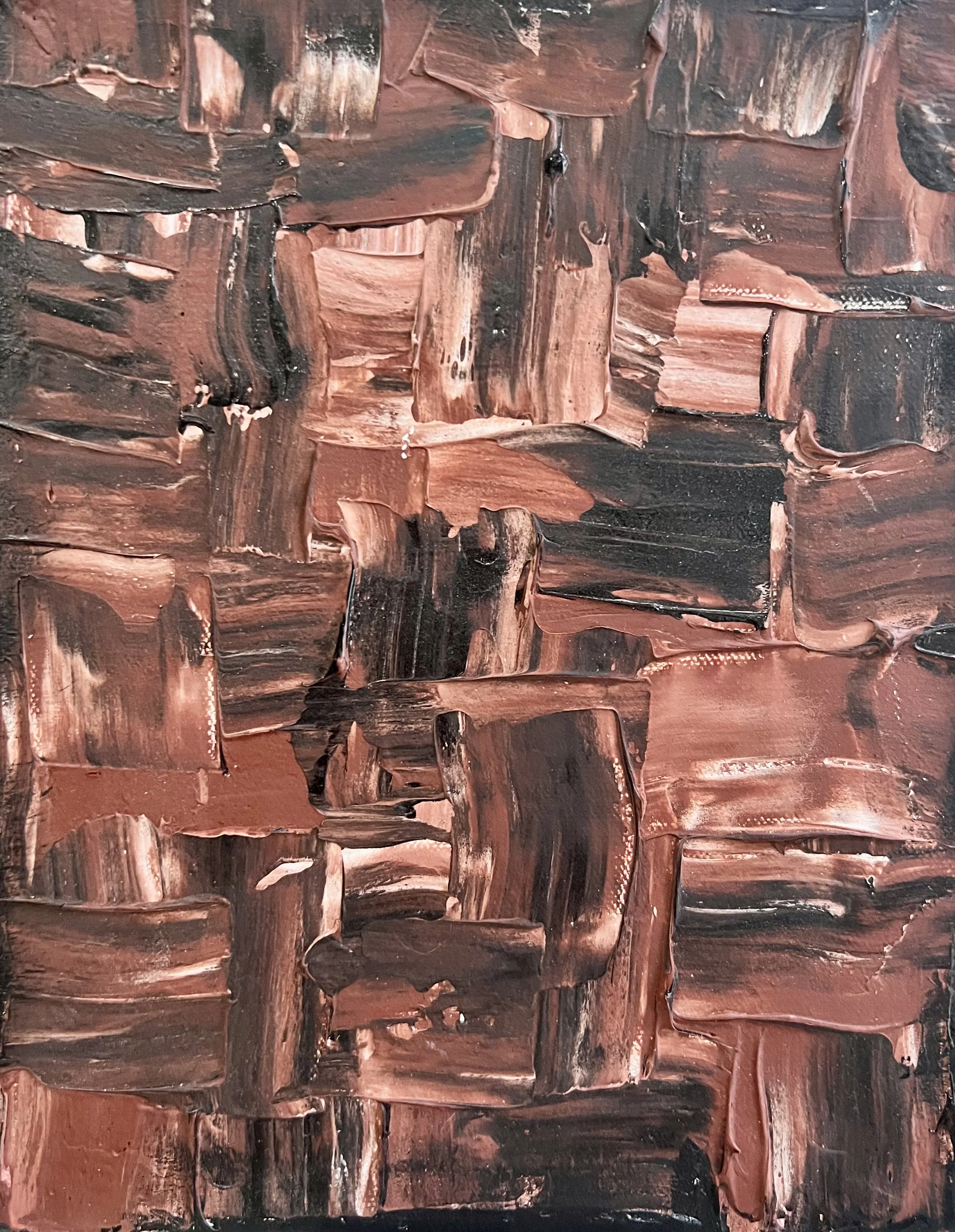 Forged in Rust - Textured Acrylic Painting