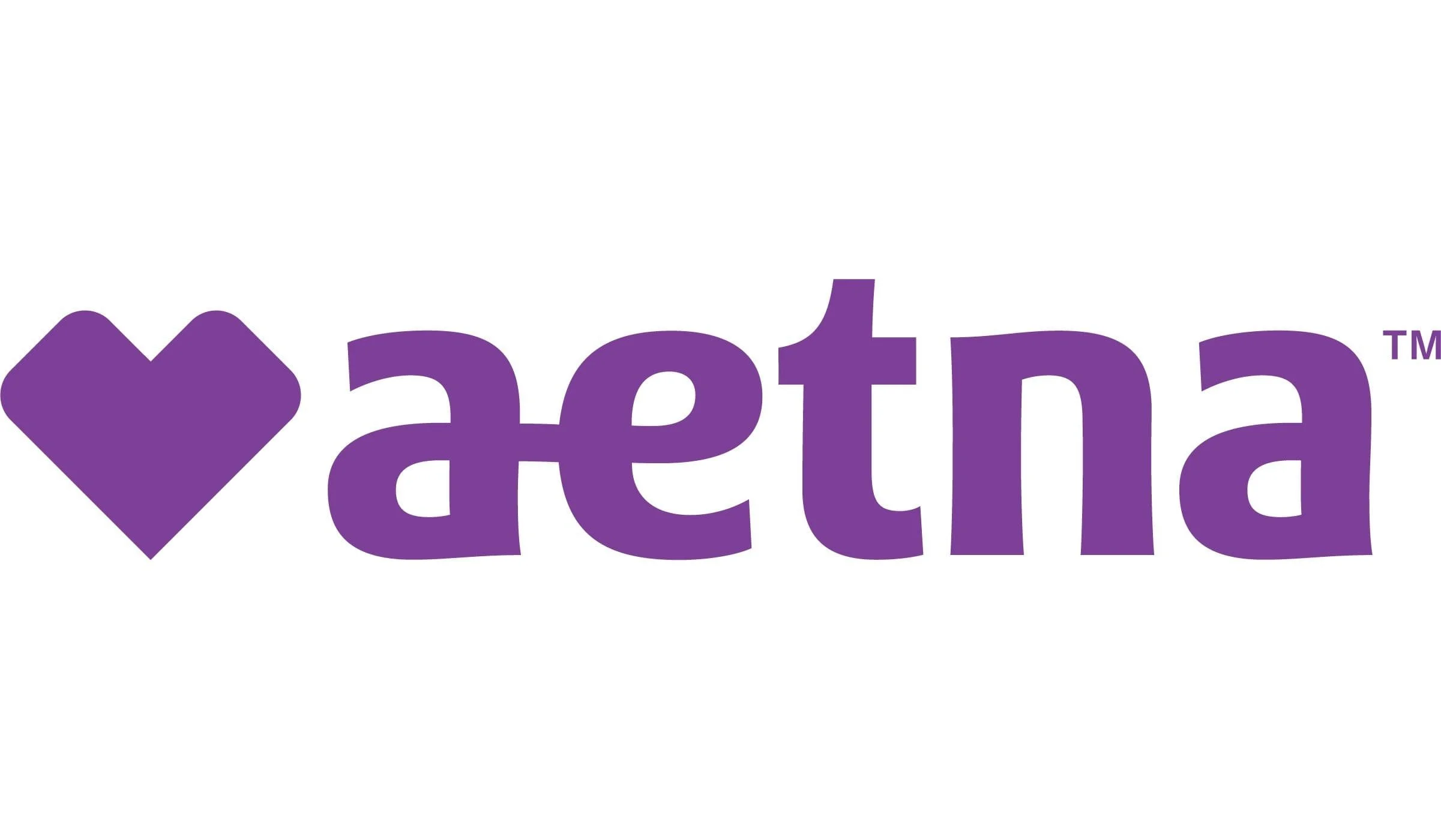 The Aetna logo with a purple heart symbol followed by the word 'aetna' in purple lowercase letters.
