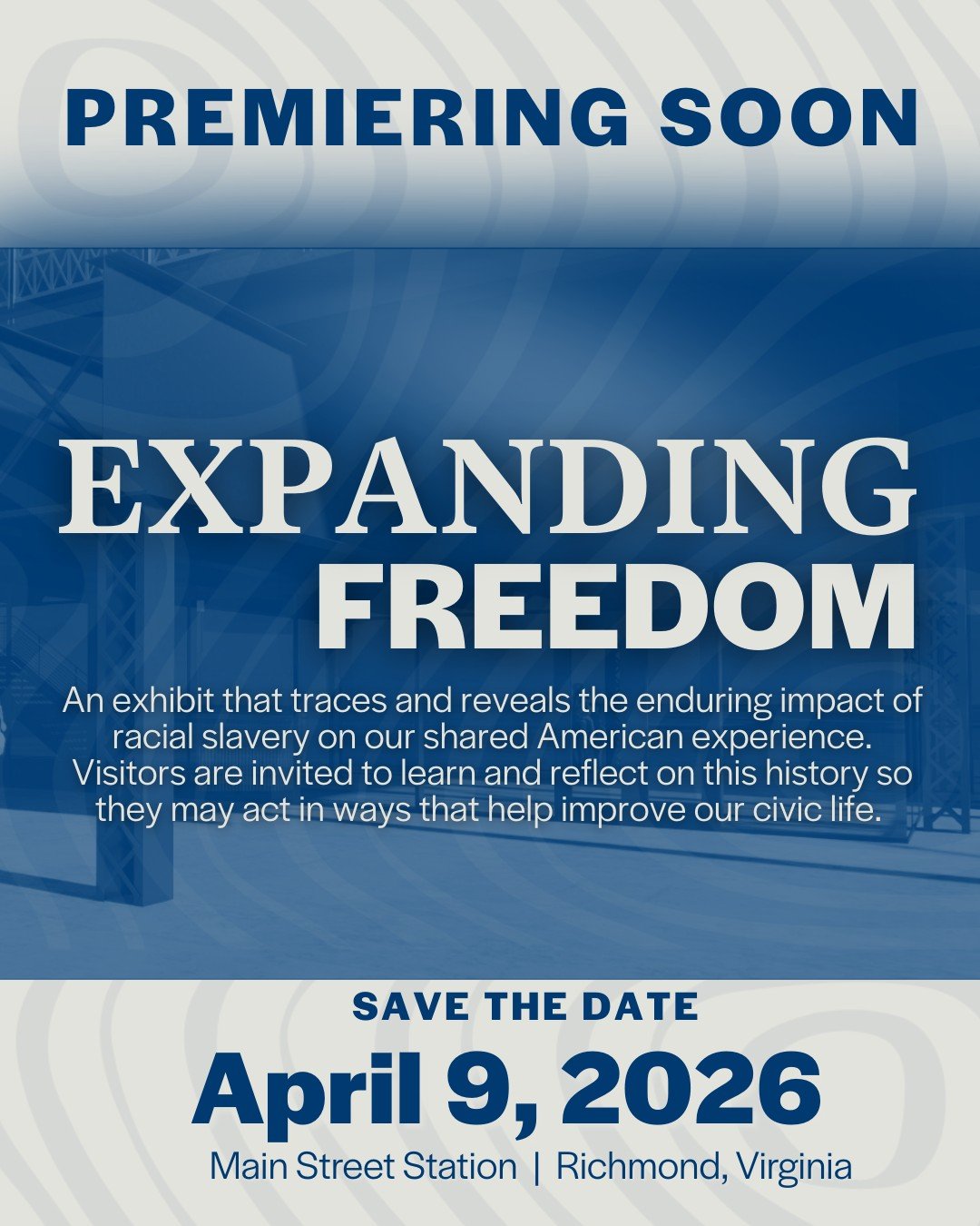 We are excited to step into 2026 - the year we're opening the doors to 𝙀𝙭𝙥𝙖𝙣𝙙𝙞𝙣𝙜 𝙁𝙧𝙚𝙚𝙙𝙤𝙢, our inaugural exhibit, and we invite you to join us!

Mark your calendars for April 9, 2026. Stay up to date &ndash; link in bio.