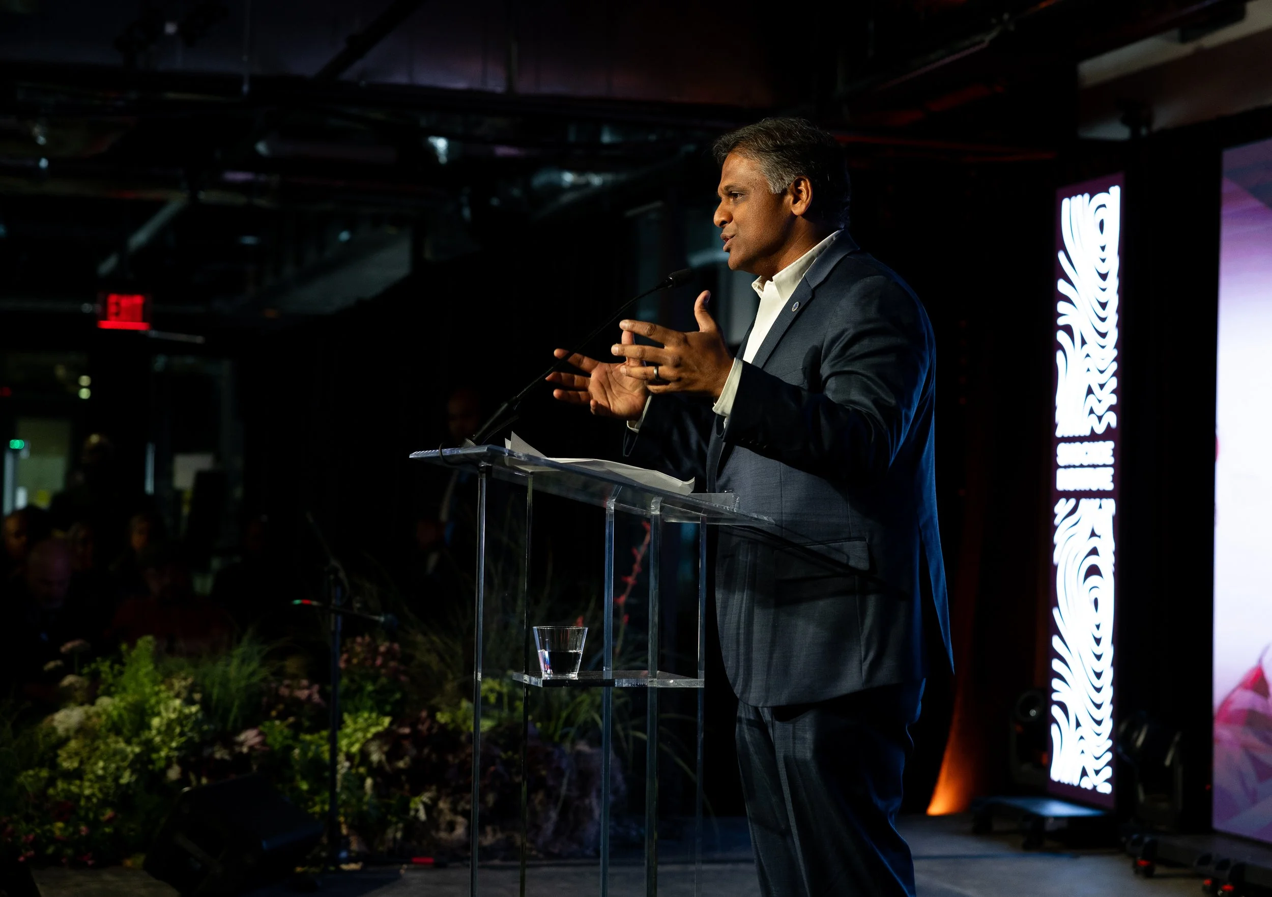 Dr. Danny Avula, Mayor of Richmond, Virginia, delivers remarks at the premiere of Expanding Freedom on April 9, 2026
