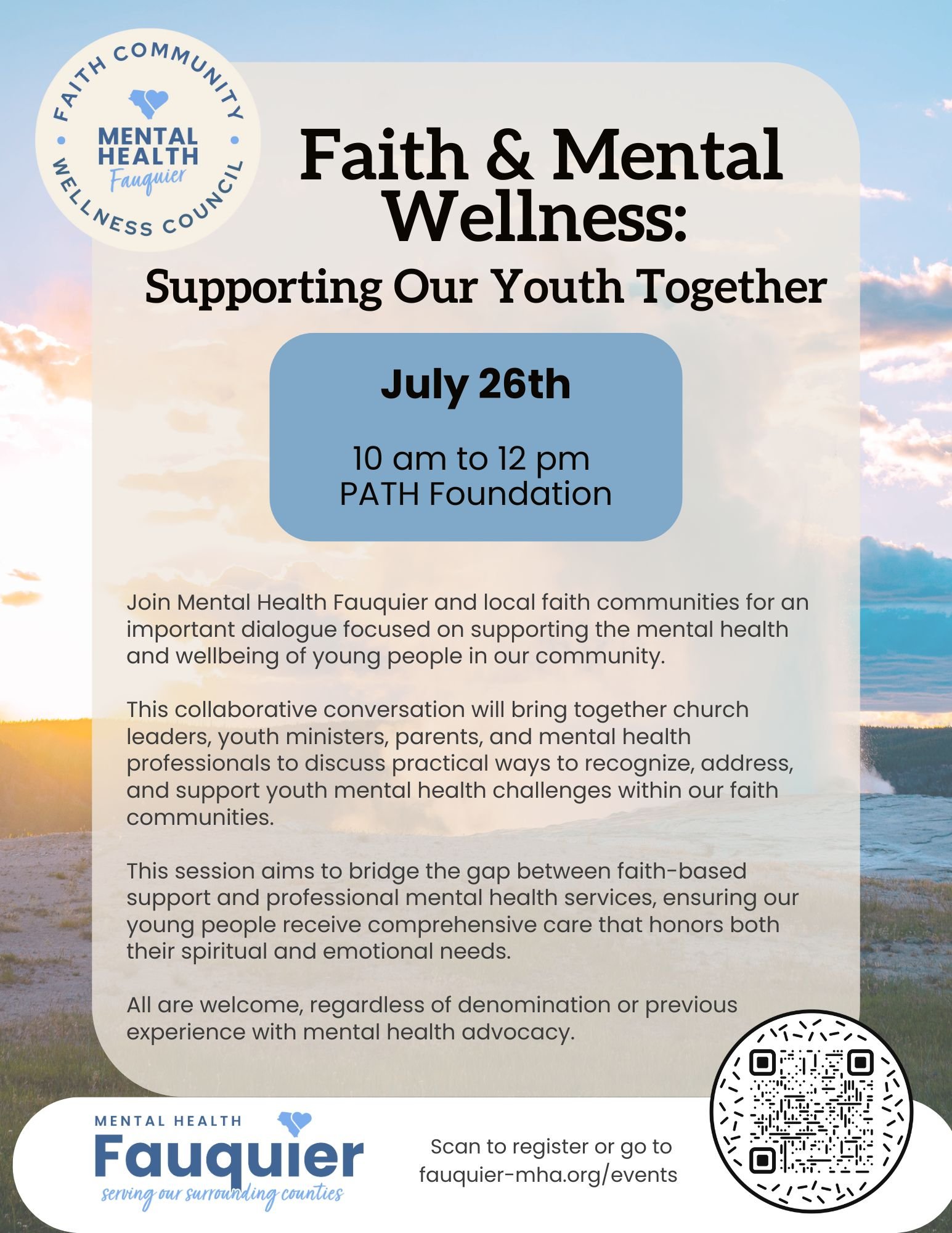 Faith & Mental Wellness: Supporting Our Youth Together