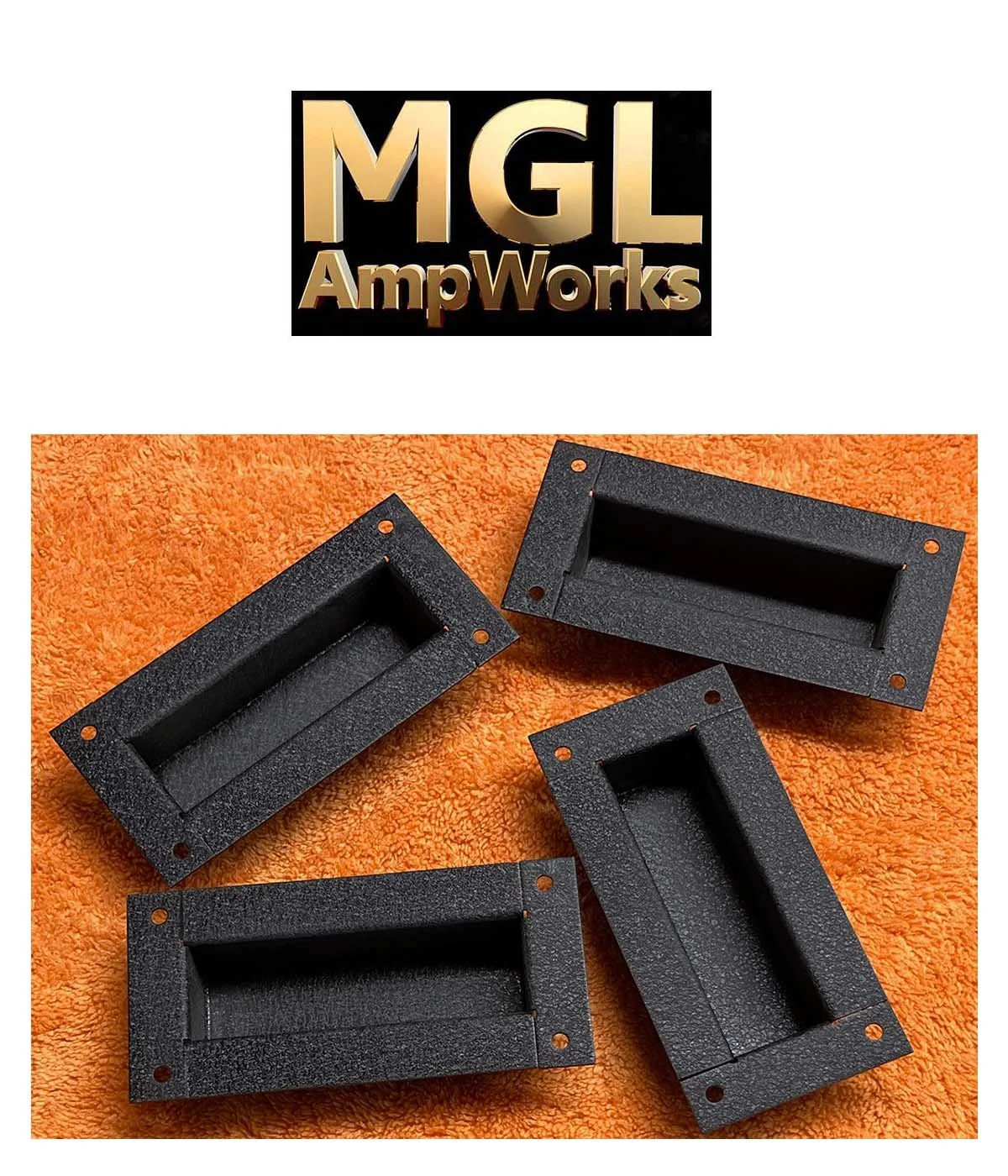 MGL AmpWorks Marshall Basketweave 1960B Replica Metal Caster Cup Set