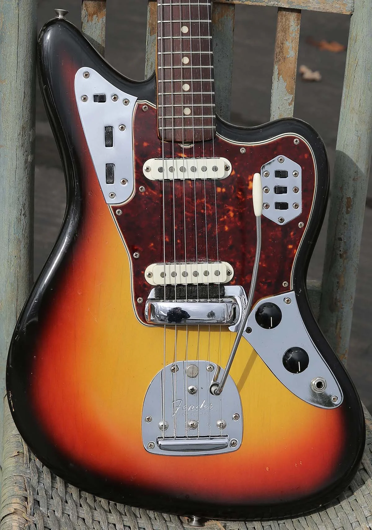 (Item#280) 1965 Fender 3-Tone Sunburst Jaguar (1 Owner Guitar)