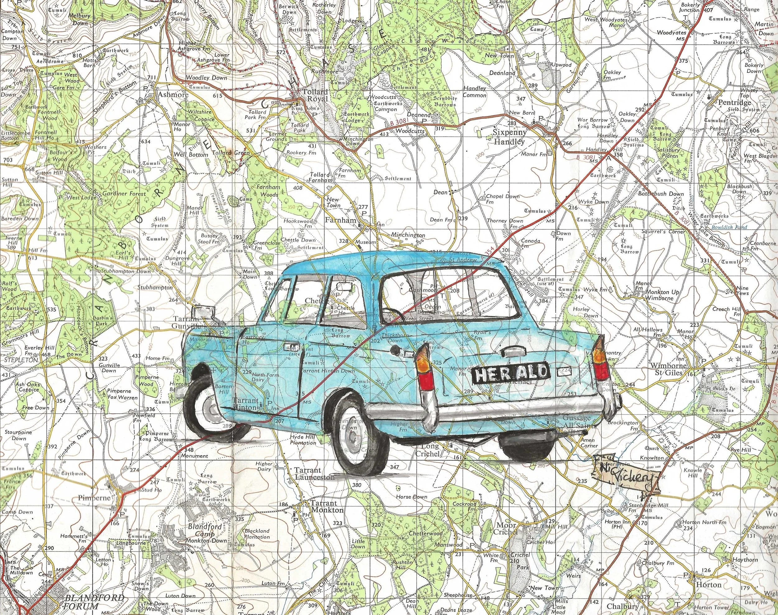 'Triumph Herald' small print