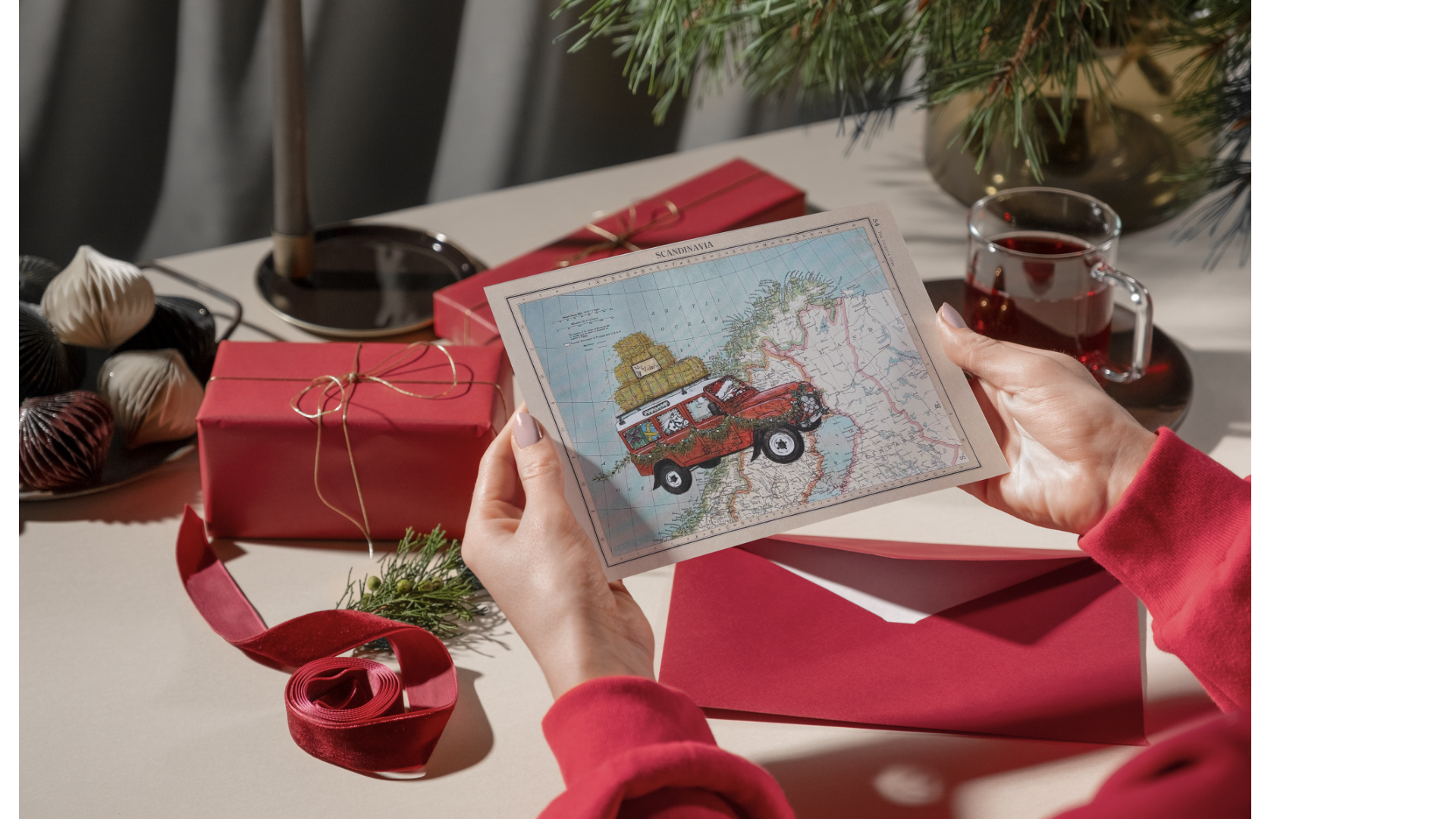 'Driving Home for Christmas' Christmas Card