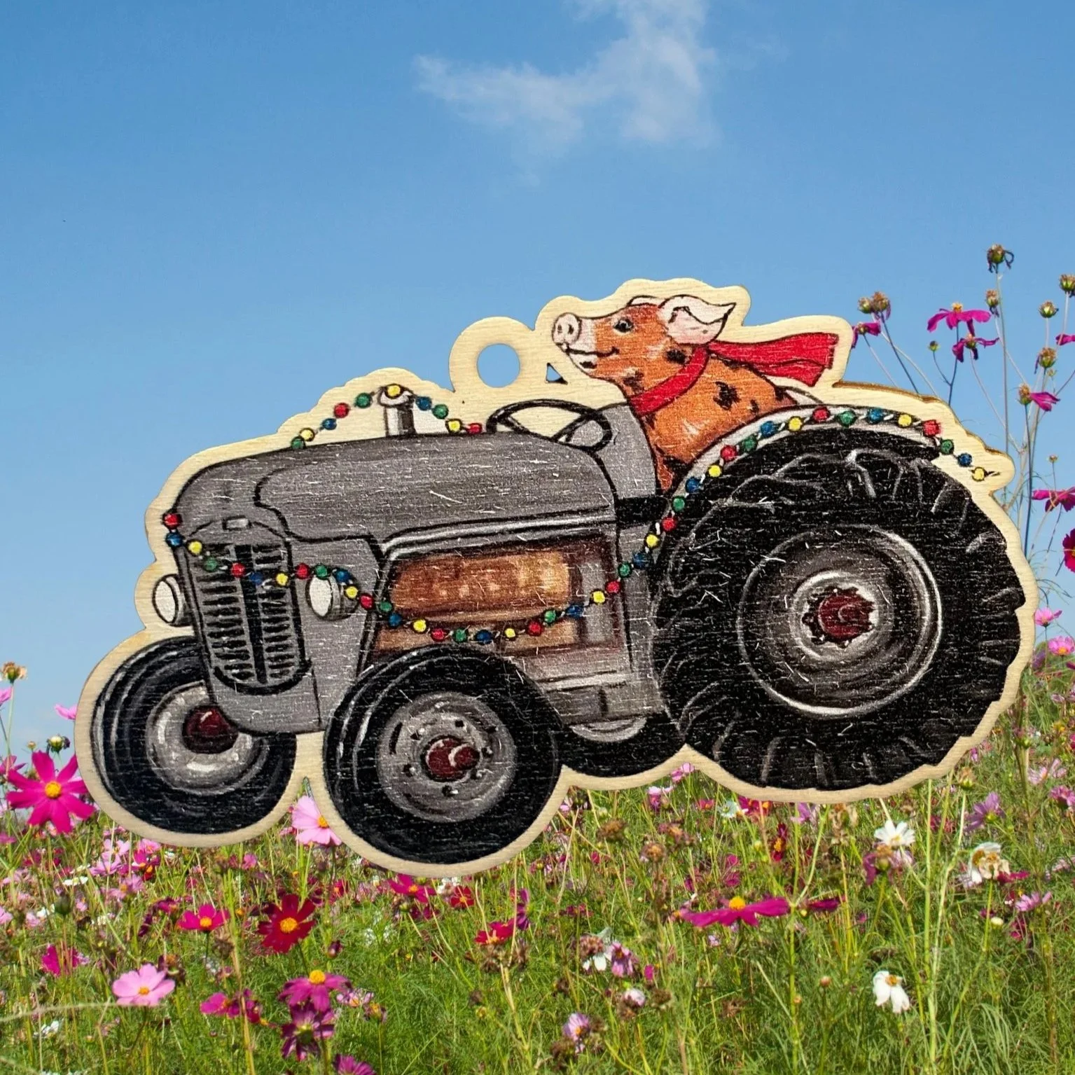 Fergie the Pig, Wooden Decoration