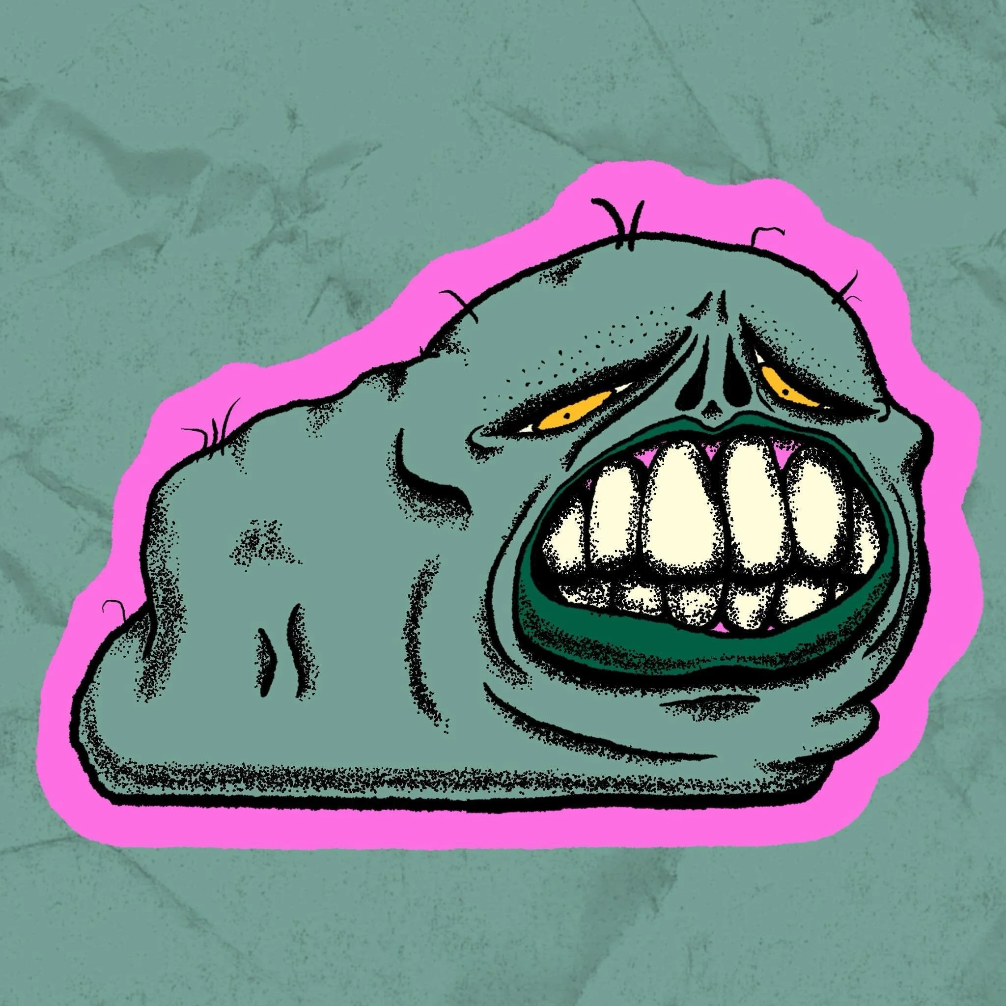 Lil slime guy sticker🦠🧪