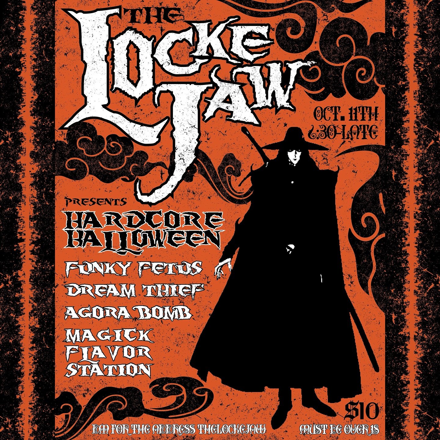 Newest poster I did for @thelockejaw &lsquo;s Hardcore Halloween event coming up October 11th!!!! 🎃👻🧛