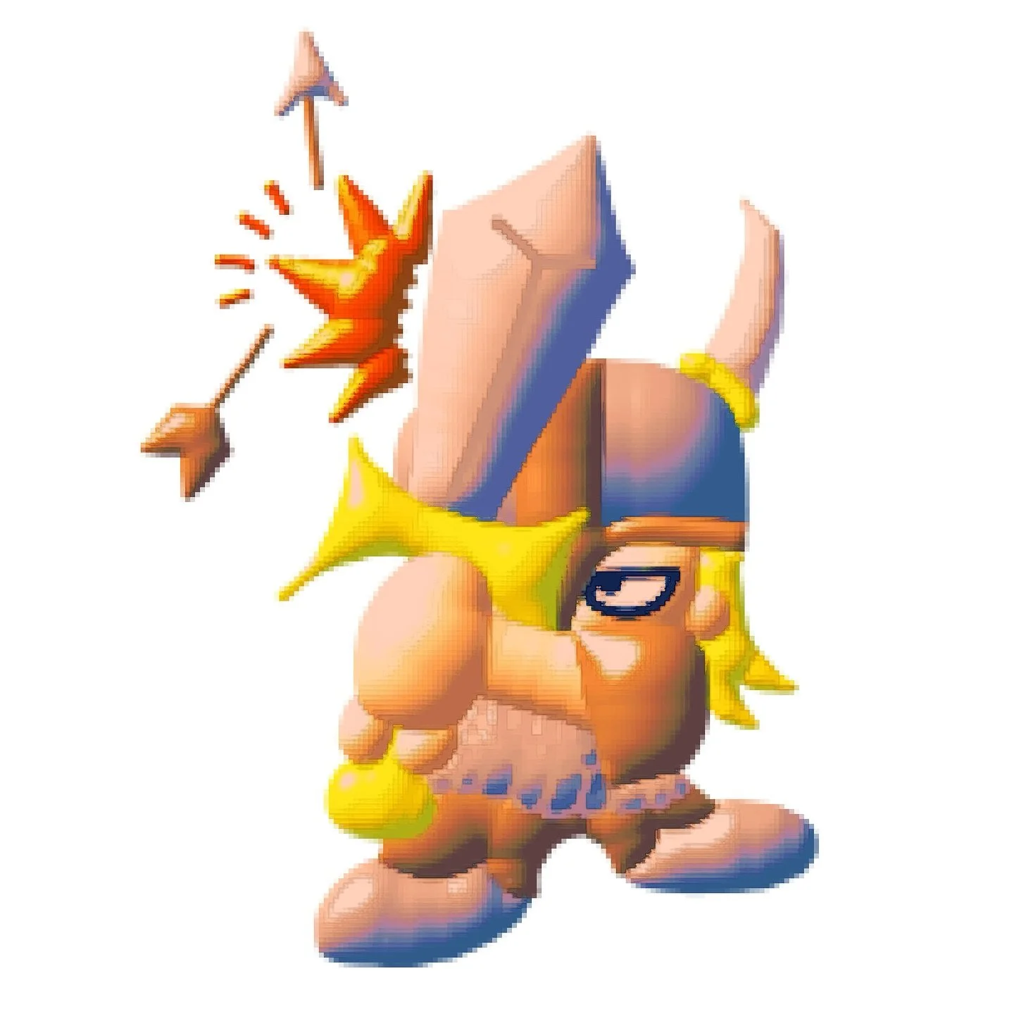 Redid this drawing as a 3D guy while at work🤓