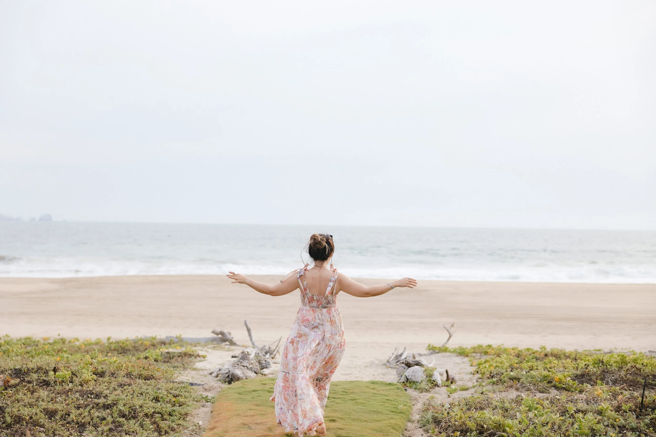 Women gathered at the Zihuatanejo retreat