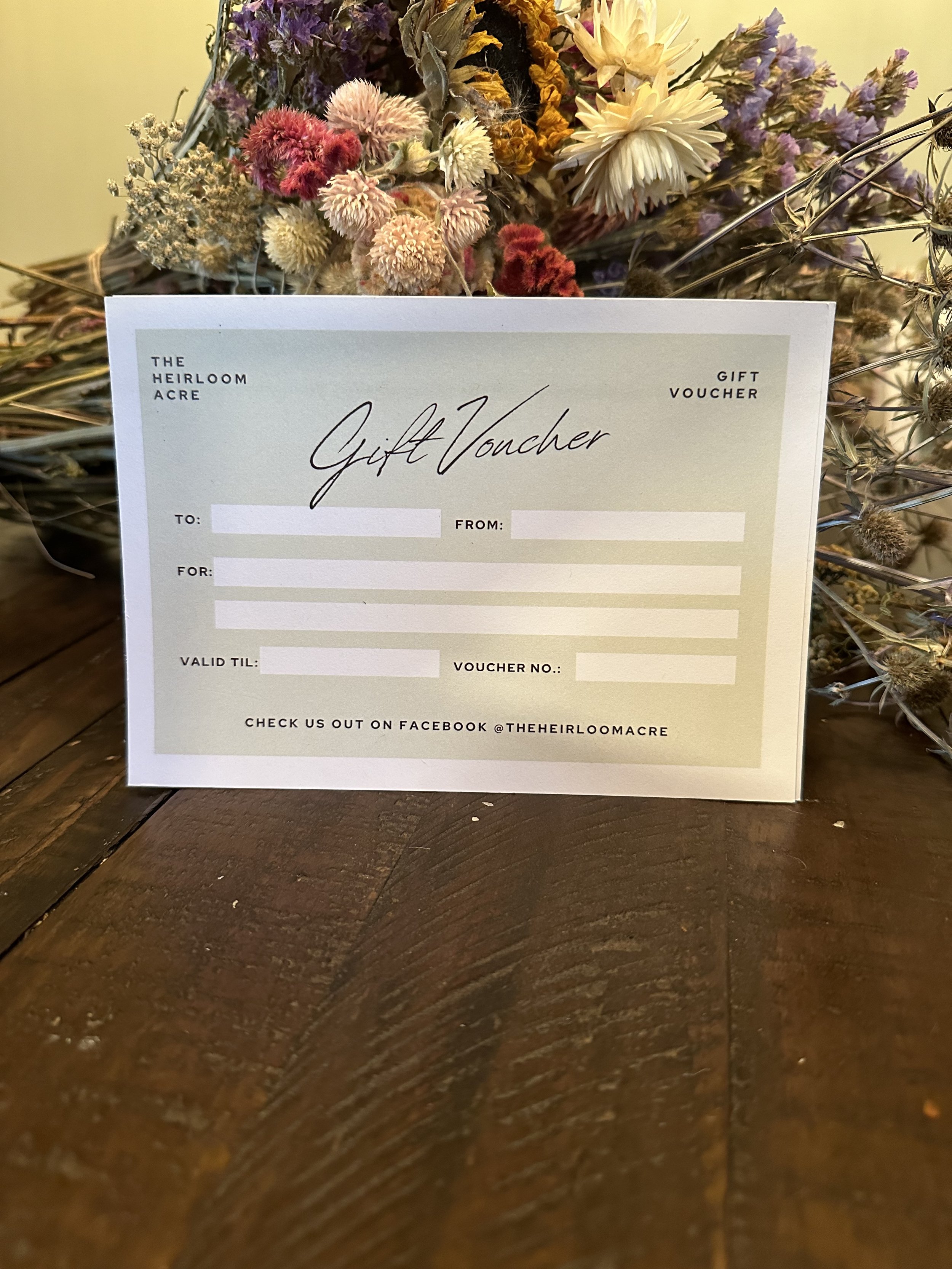 'The Heirloom Acre' Gift Cards