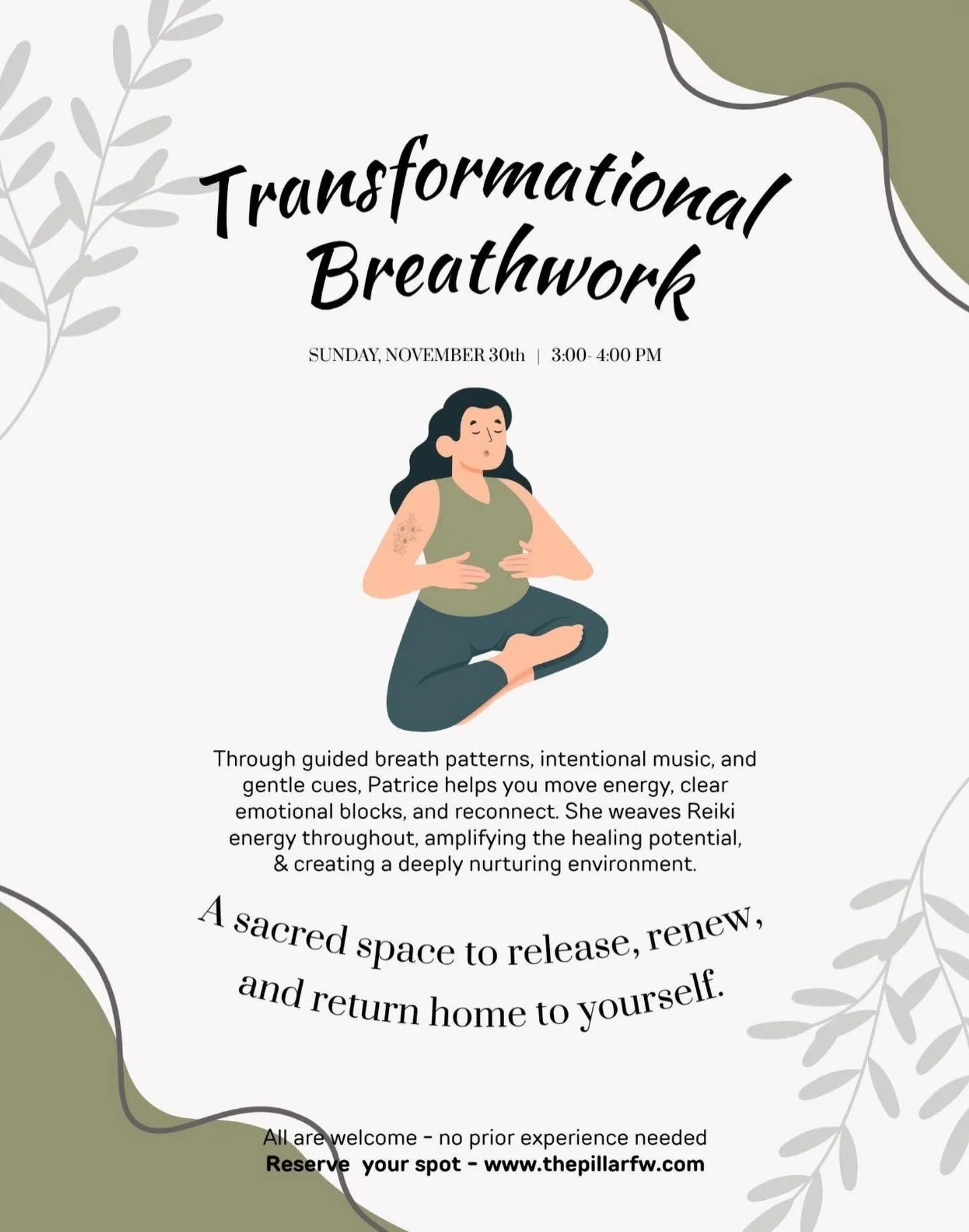 One of our Breathwork Circle regulars said something powerful:

&ldquo;Breathwork once a week helped me see things more clearly &mdash; especially in my marriage. I could hold my space and speak my truth in a way I never have before.&rdquo;

This is 