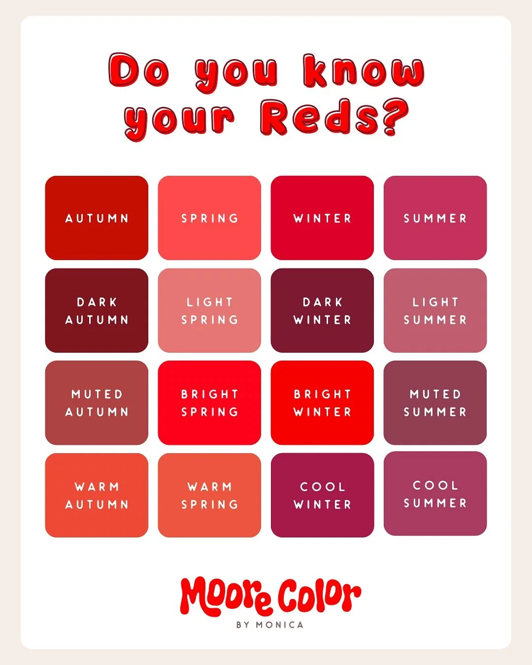 Red isn&rsquo;t a color, it&rsquo;s an attitude 💋

#moorecolorbymonica #coloranalysisdc #colorconsultant #imageconsultant #coloranalyst #coloranalysis #redcolors