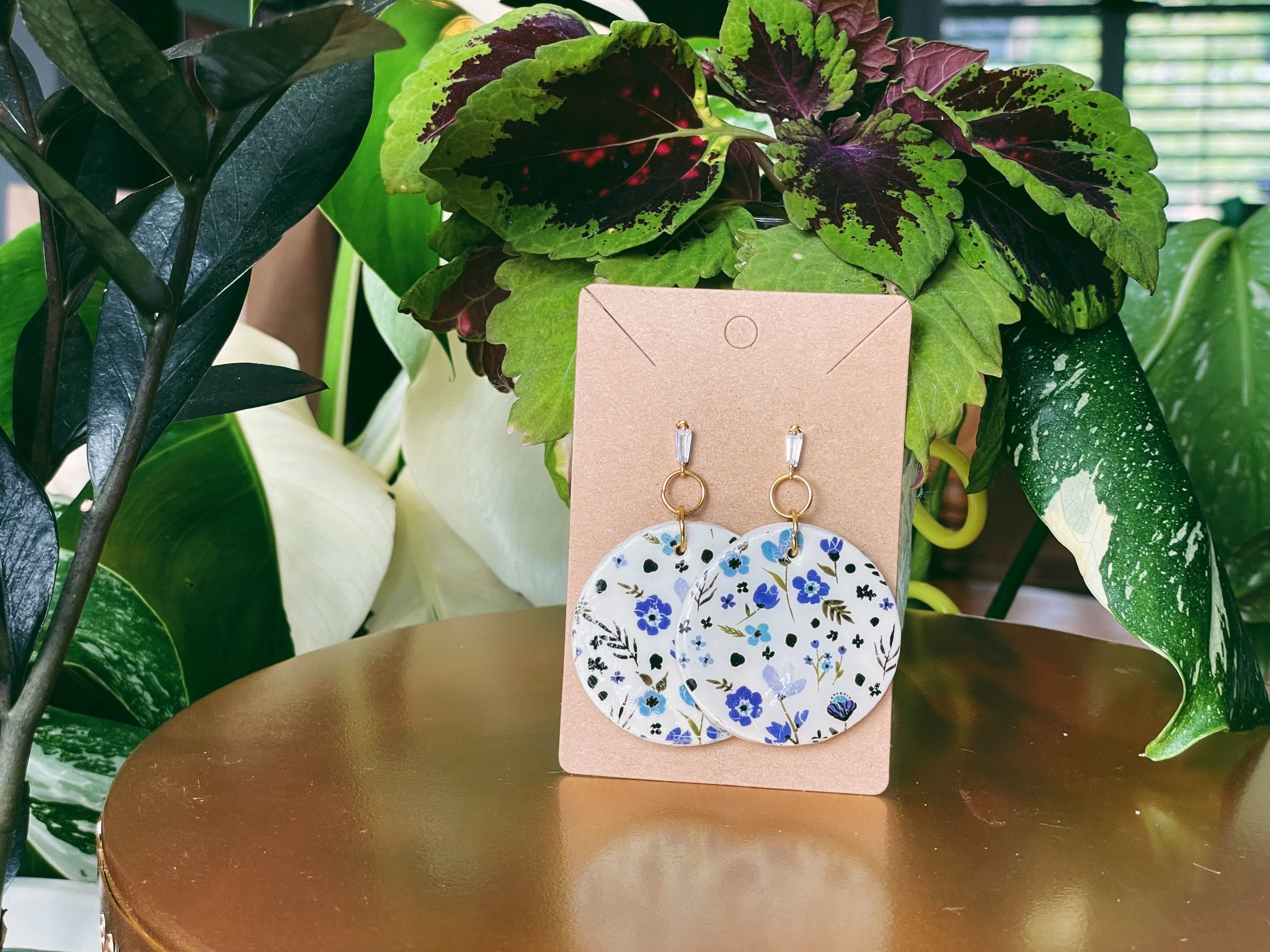 Blue Floral Earring Collection