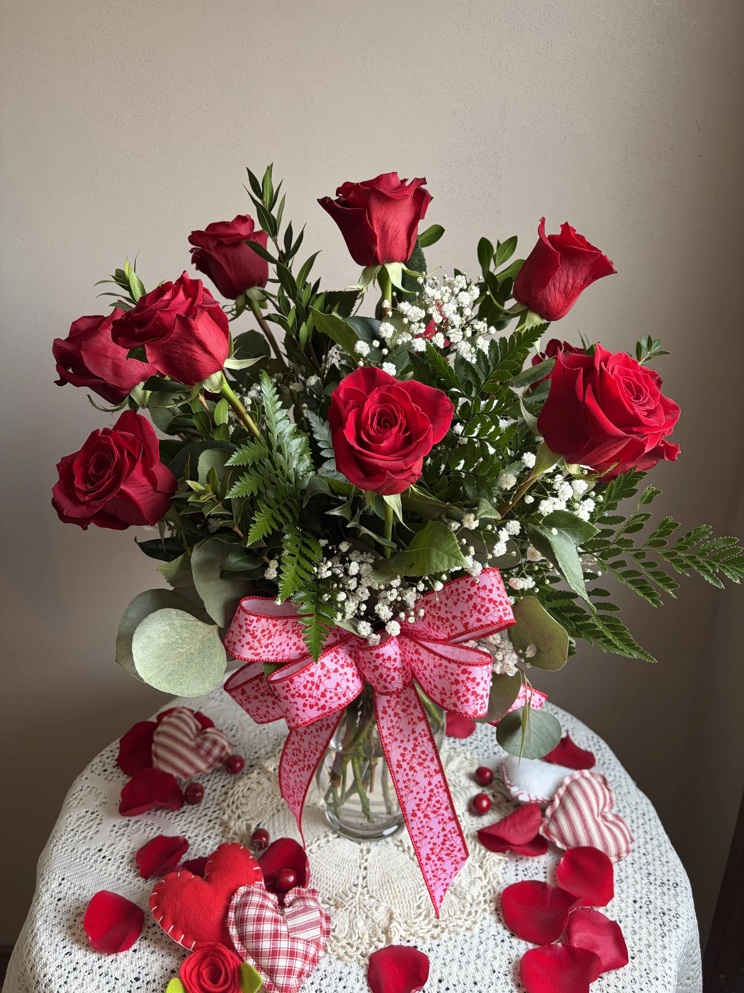 Dozen Rose Arrangement