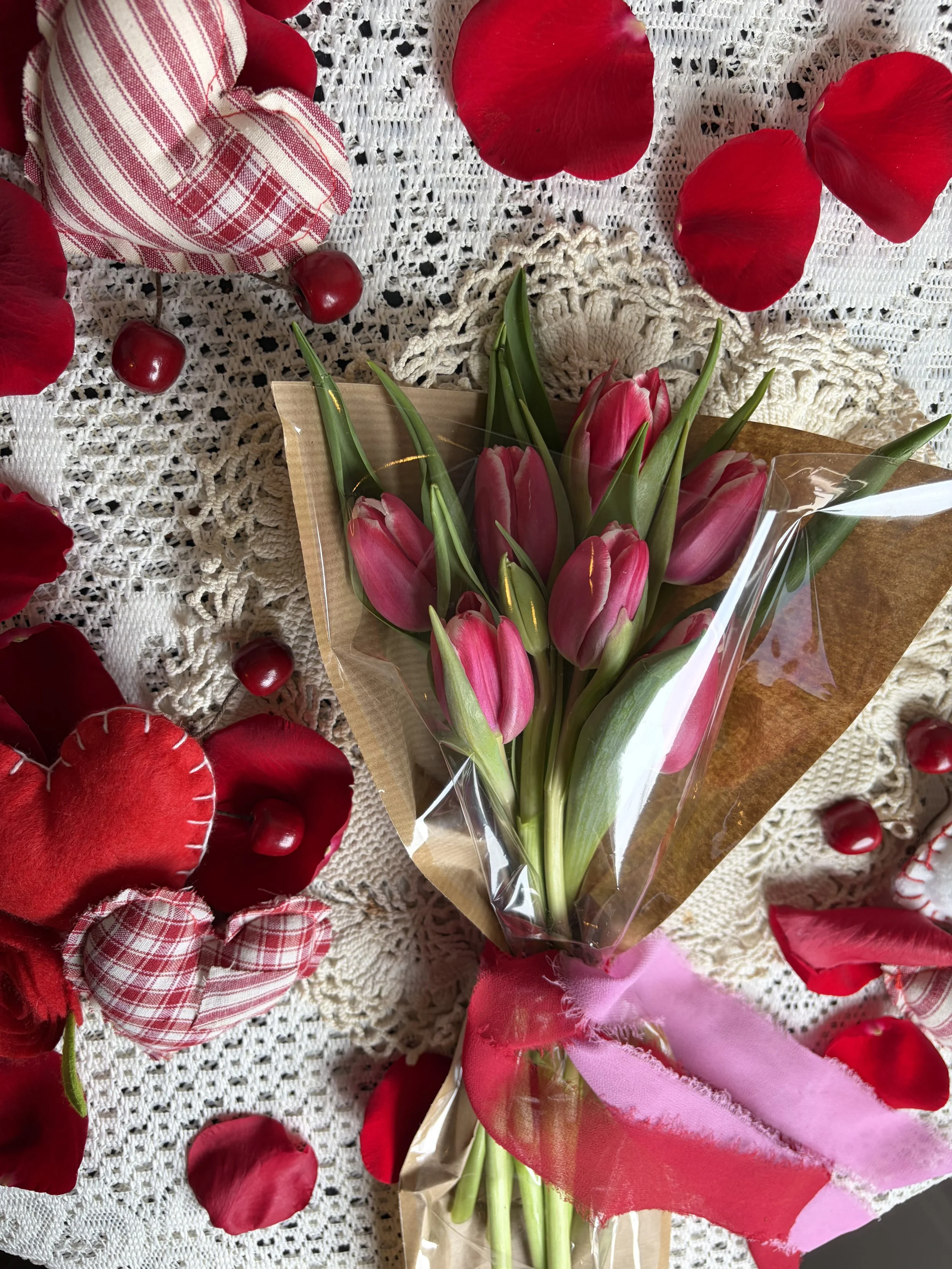 Wrapped Tulip Bouquet