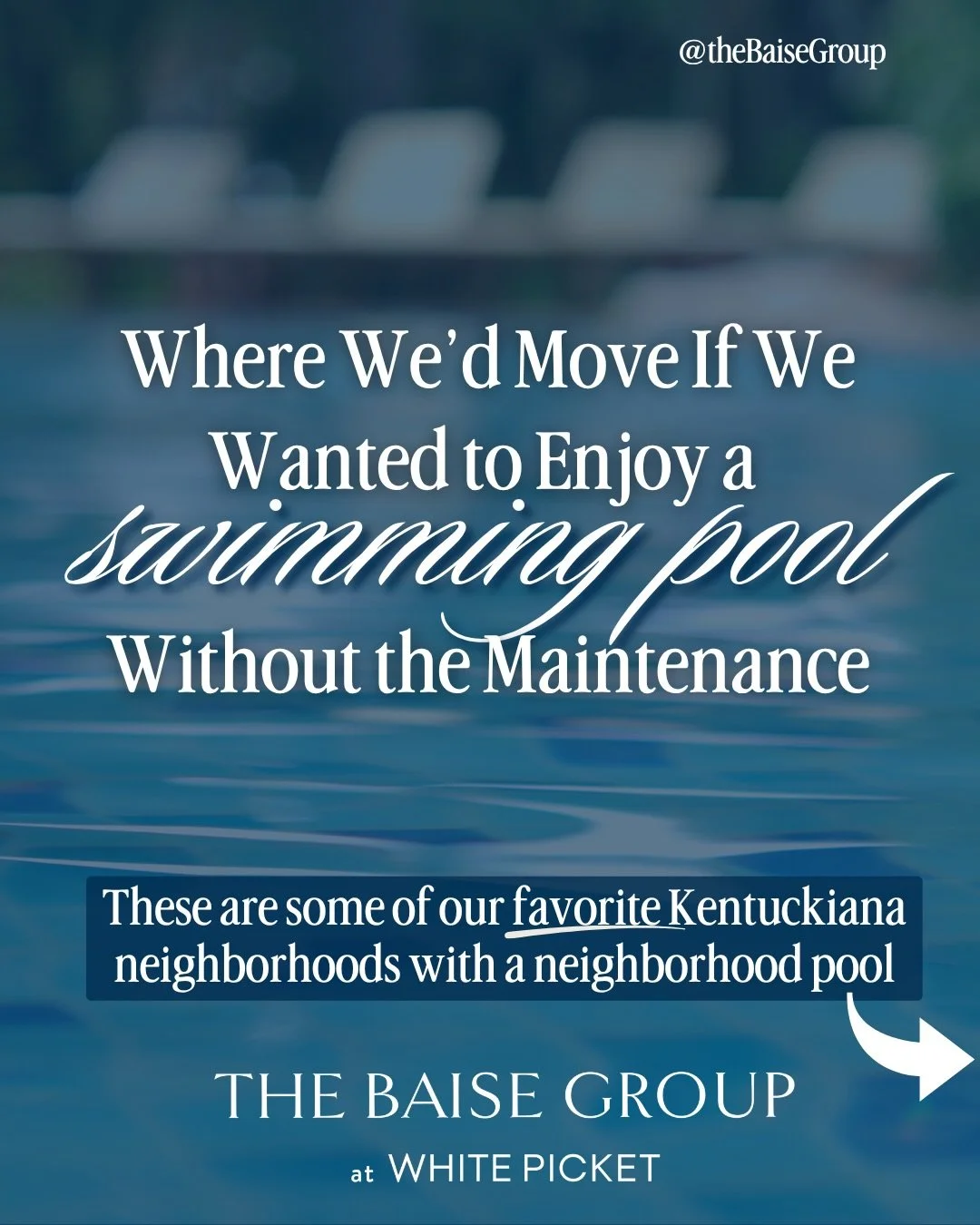 If a pool is on your dream home list&hellip; this is the post you&rsquo;ll wish you saved sooner 👀🏡

Because in Kentuckiana, not all neighborhoods are created equal&mdash; and the ones with pools? They go FAST.

Whether you&rsquo;re dreaming of sum