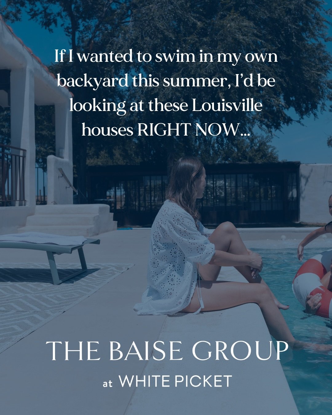 If your dream summer includes skipping the crowded neighborhood pool and walking straight into your own backyard oasis&hellip; this is your sign. ☀️🏊&zwj;♀️

Because if we were house hunting for pool season in Louisville, KY or Southern Indiana righ