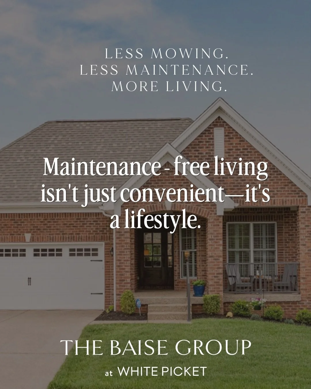 ✨ Less mowing. Less maintenance. More living. ✨

Imagine spending your weekends enjoying Louisville instead of pulling weeds, cleaning gutters, or spending hours on yard work. 🌿➡️☕

Maintenance-free living isn&rsquo;t just convenient&mdash;it&rsquo;