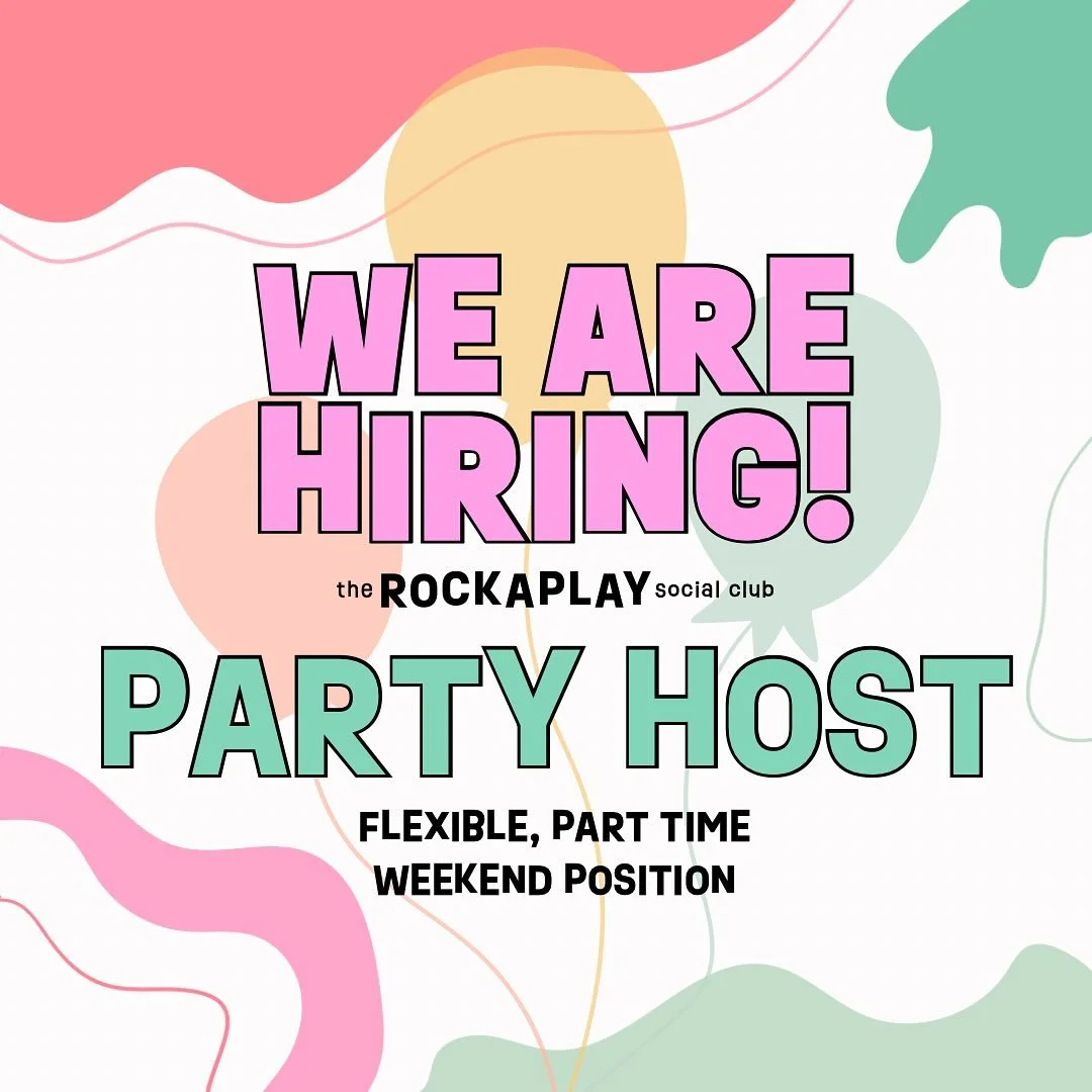 We are hiring Party Hosts! 🪩

Sounds like you? Join our wonderful team! Please email us your r&eacute;sum&eacute; for more information and to schedule an interview 😊rockaplaysc@gmail.com 🎉