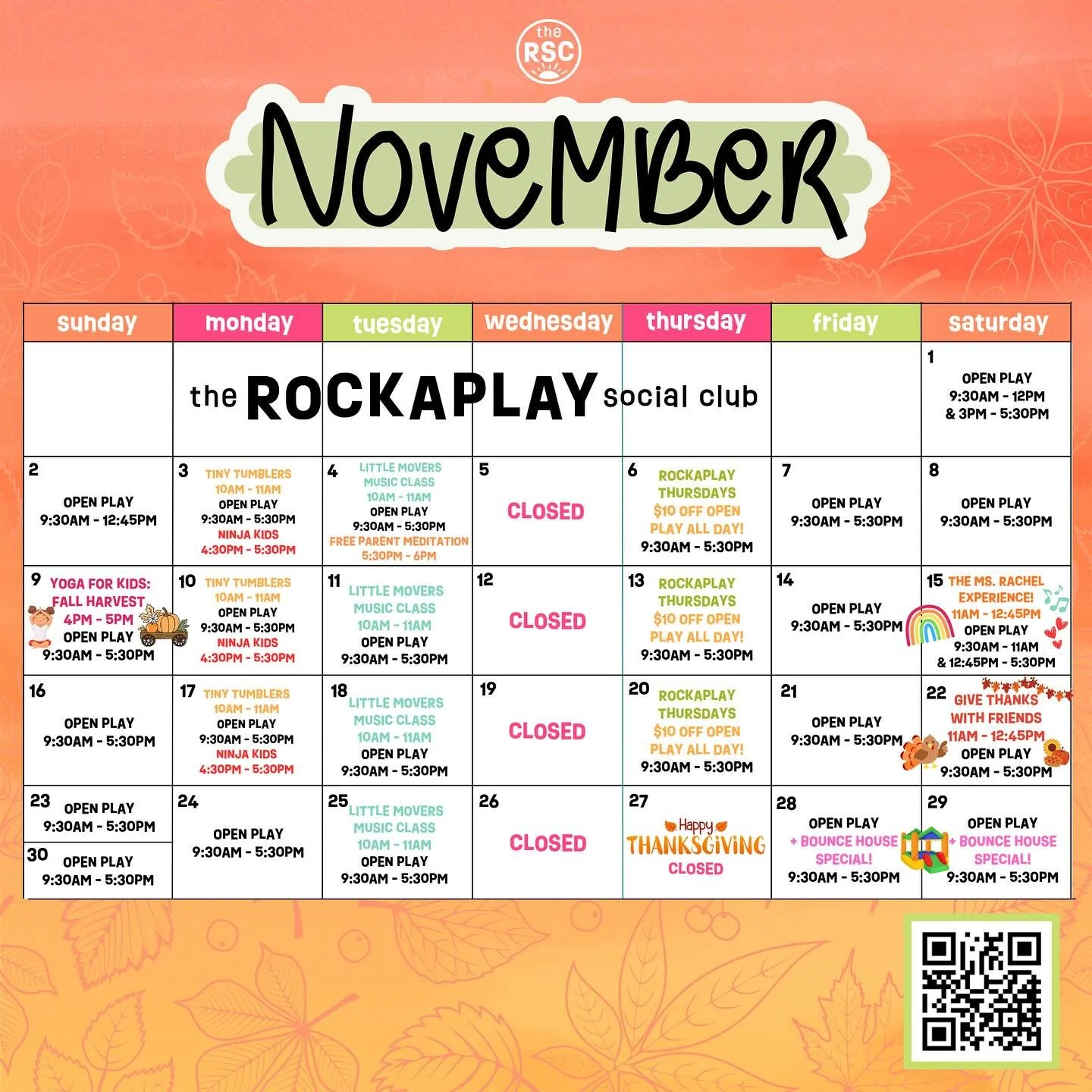 Thankful for a fun month ahead ! 💫