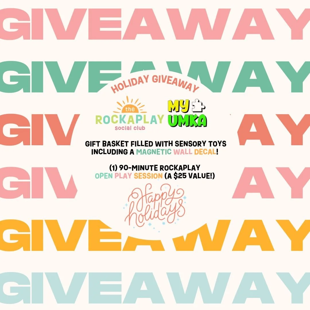 We're so excited to announce the Rockaplay x My Umka HOLIDAY GIVEAWAY COLLAB !

How to play...
👍 Like this post
➕Add it to your story and tag us!
👯&zwj;♀️ Tag 3 friends in the comments 
❤️ Make sure you're following both accounts
@rockaplaysocialcl