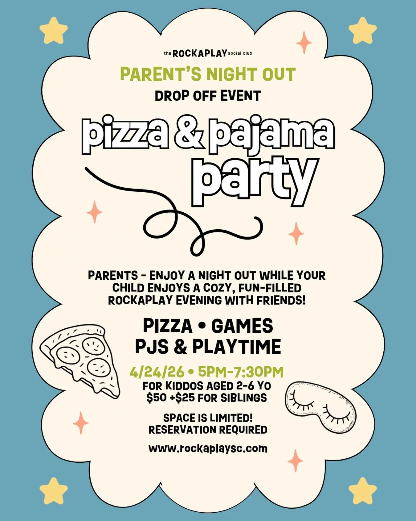 Hey parents - that was a long spring break!! Overdue for date night? Our next Parents Night Out drop off event is 4/24!!

Enjoy some evening plans (maybe at one of our awesome neighbors  @pilothouse_ny @rockawaytikibar @batesysbbq ) while your child 