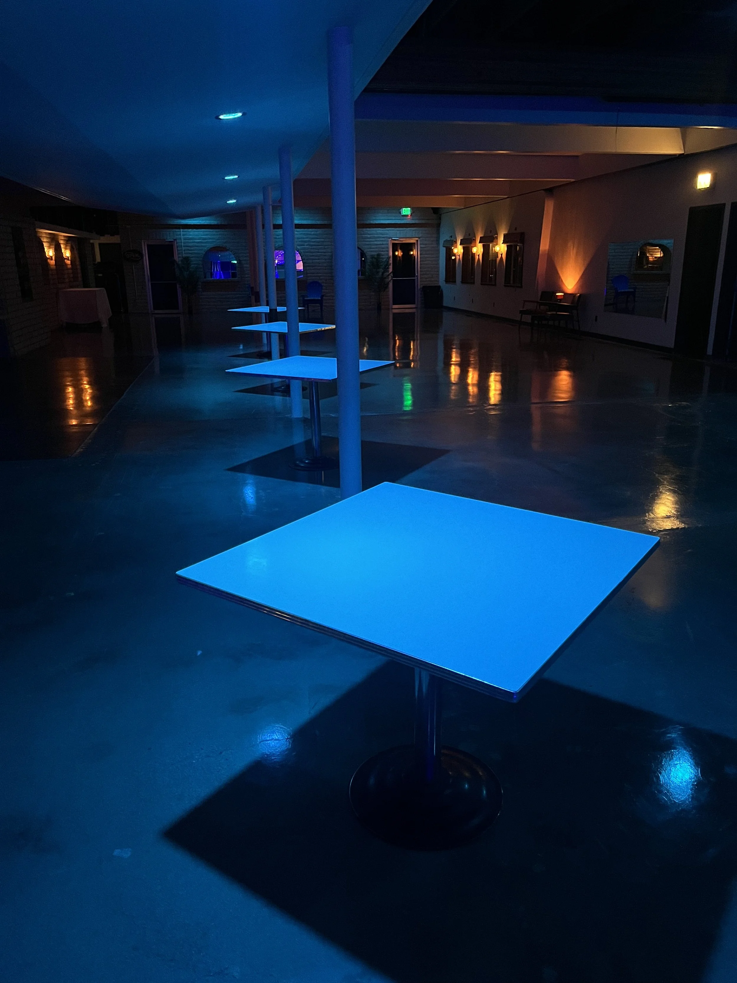 Banquet Room Lighted Tables