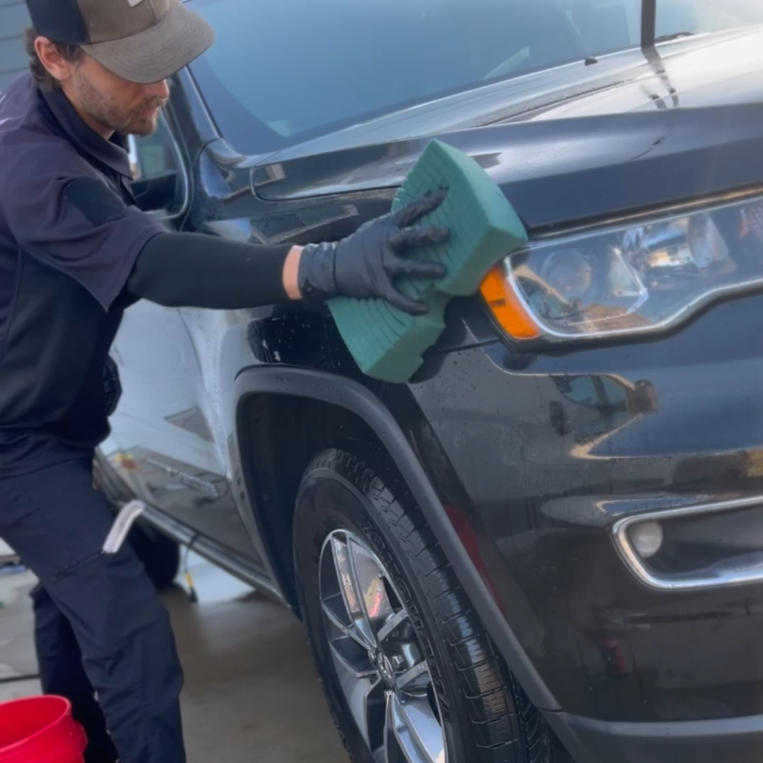 mobile detailer washing car exterior in Mount Juliet, TN