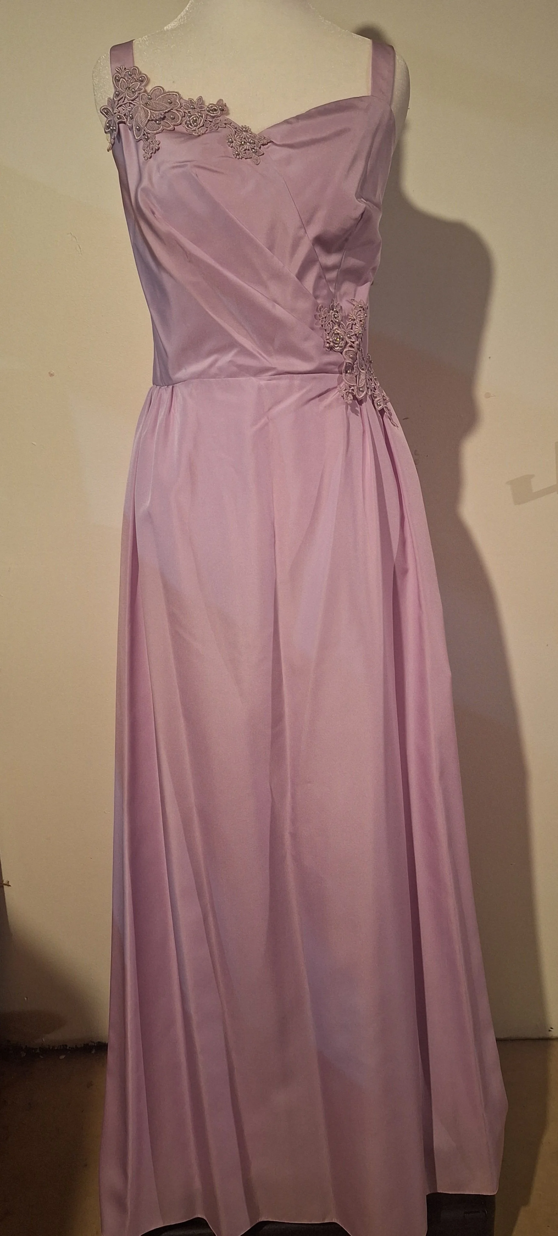 Vingage, Designer Unknown, Lavender Elegance Evening Gown w/Jacket, Size 16