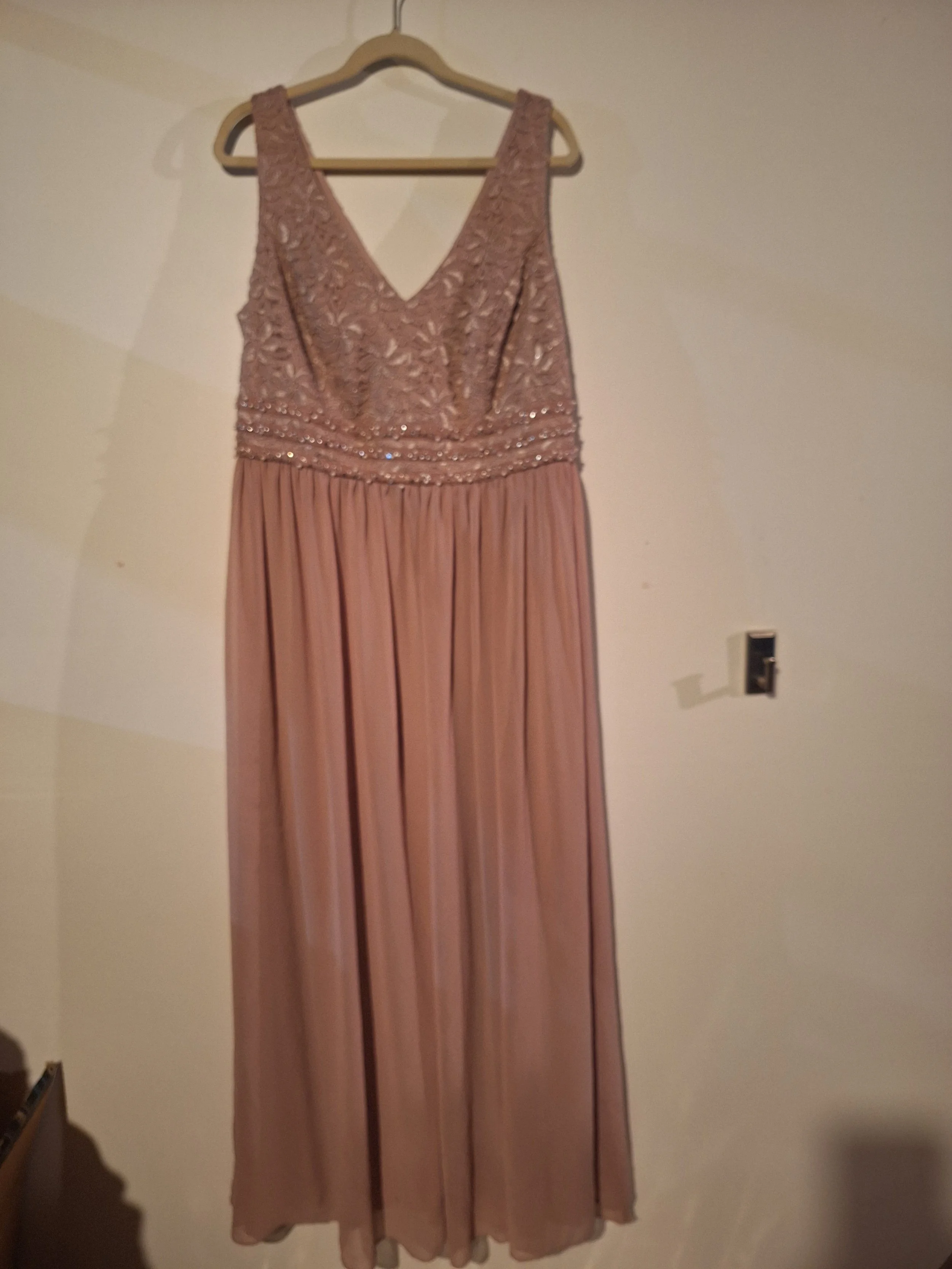City Studio, Vintage Rose Lace Gown, Size 20W