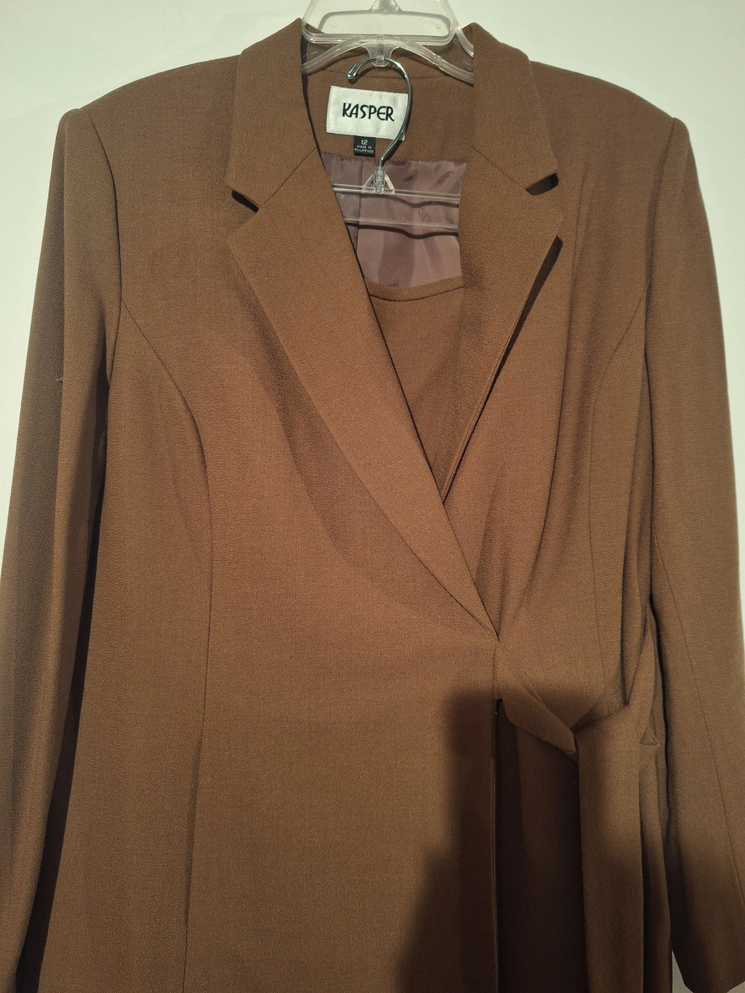 Elegant Kasper Brown Suit Jacket