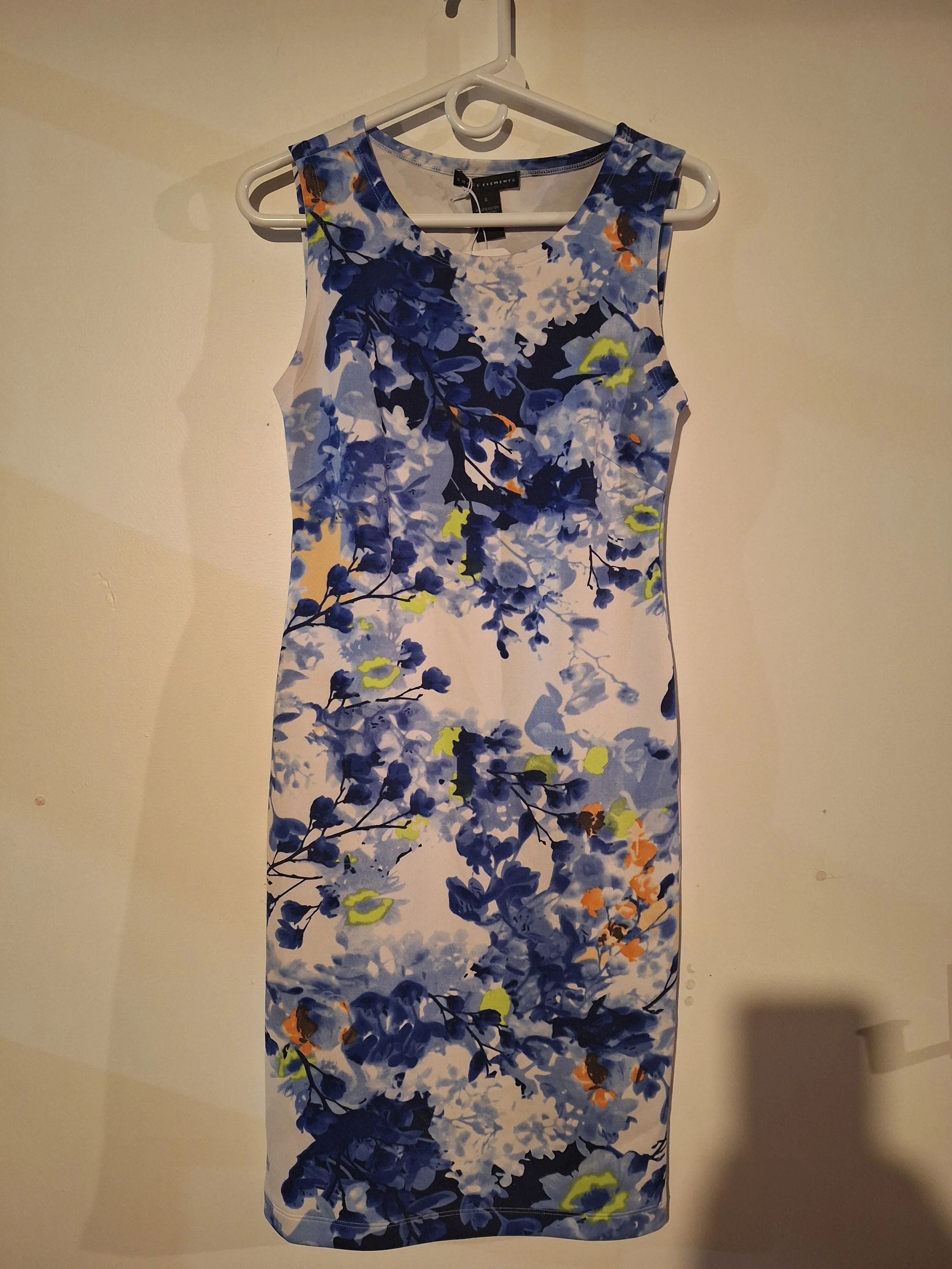Grace Element, Vibrant Floral Elegance Dress, Size S
