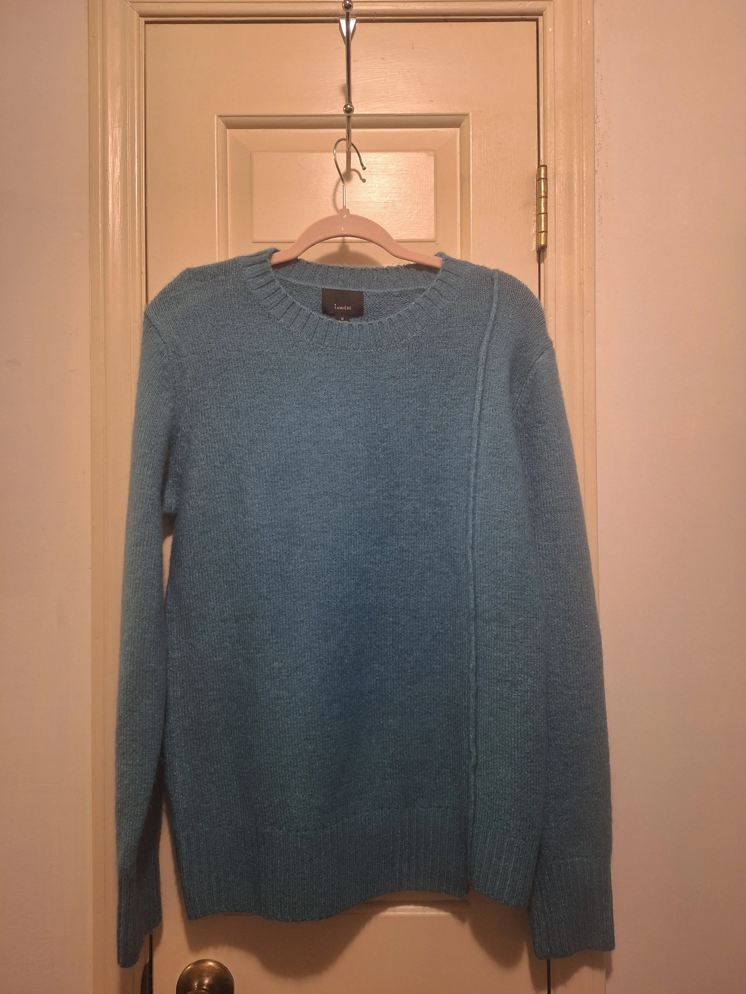 Lumiere, Aqua Blue Sweater, Size M