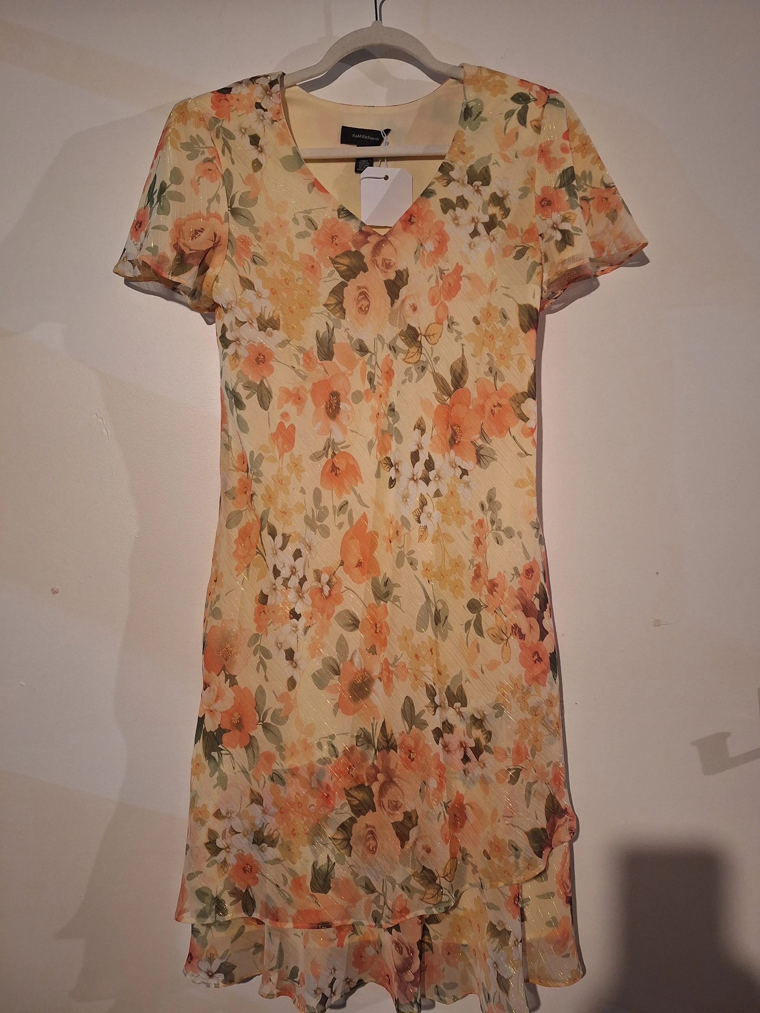 R&M Richards, Elegant Floral Dream Dress Size 10