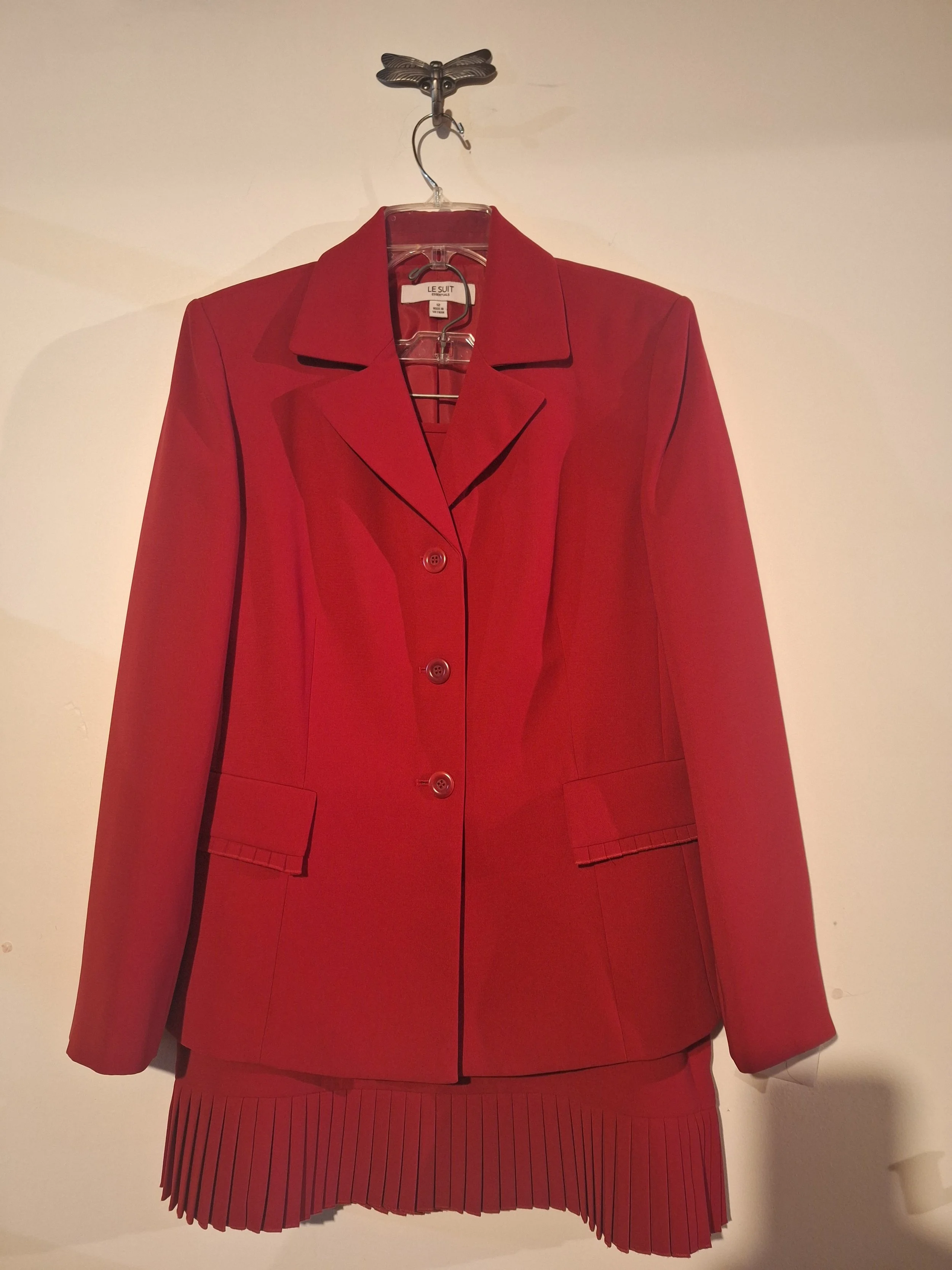 Le Suit Essentials Women's Power Blazer - Vivid Red, Size 12