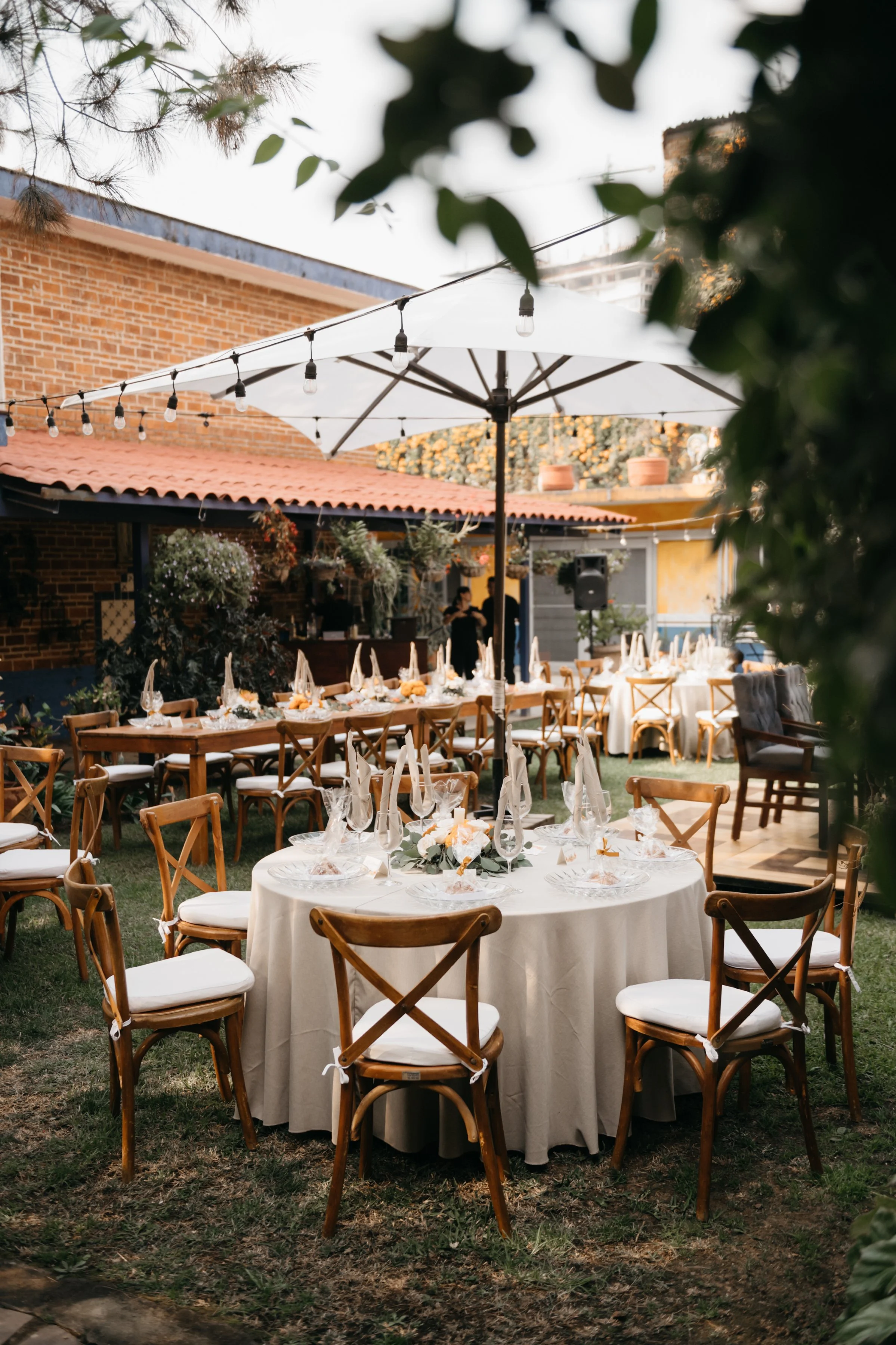Montaje de boda con temática otoñal