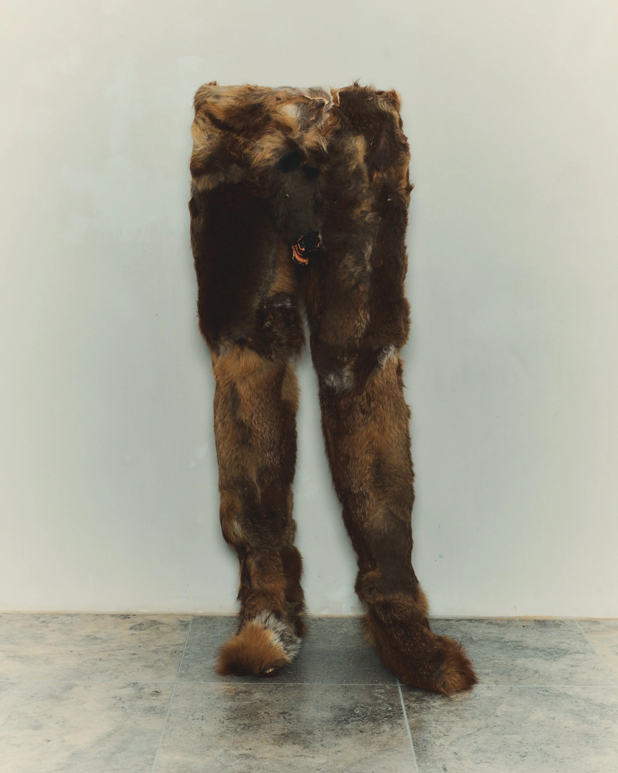 Ned, fur, toy horse head, 120 x 50 x 30 cm, 2020