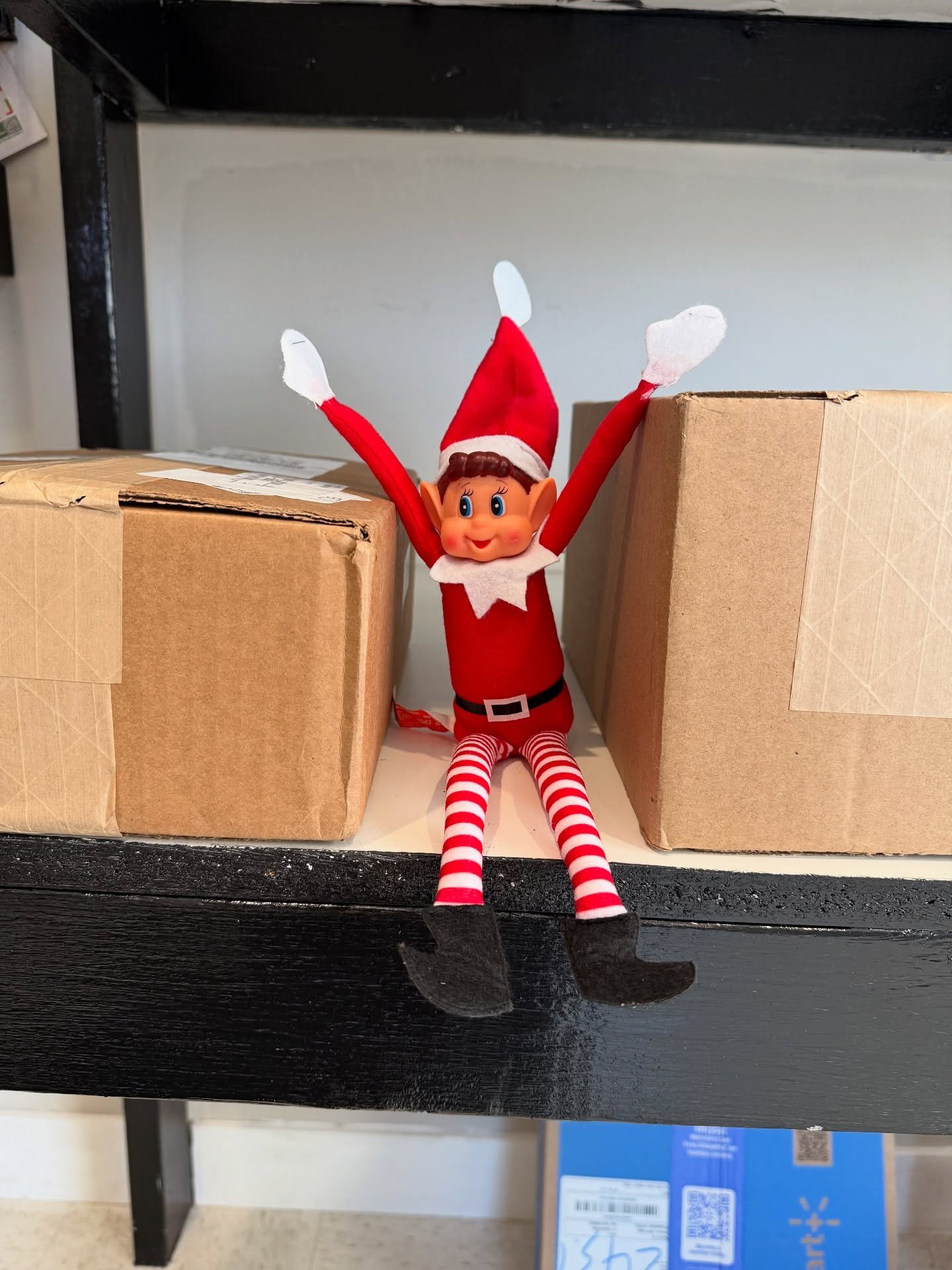 🎄✨ Buddy our elf is working overtime in the package room to make sure everyone gets their packages in time for the holidays! 📦❄️ Please don&rsquo;t forget to pick up your packages promptly&mdash;there will be lots more deliveries arriving as we get