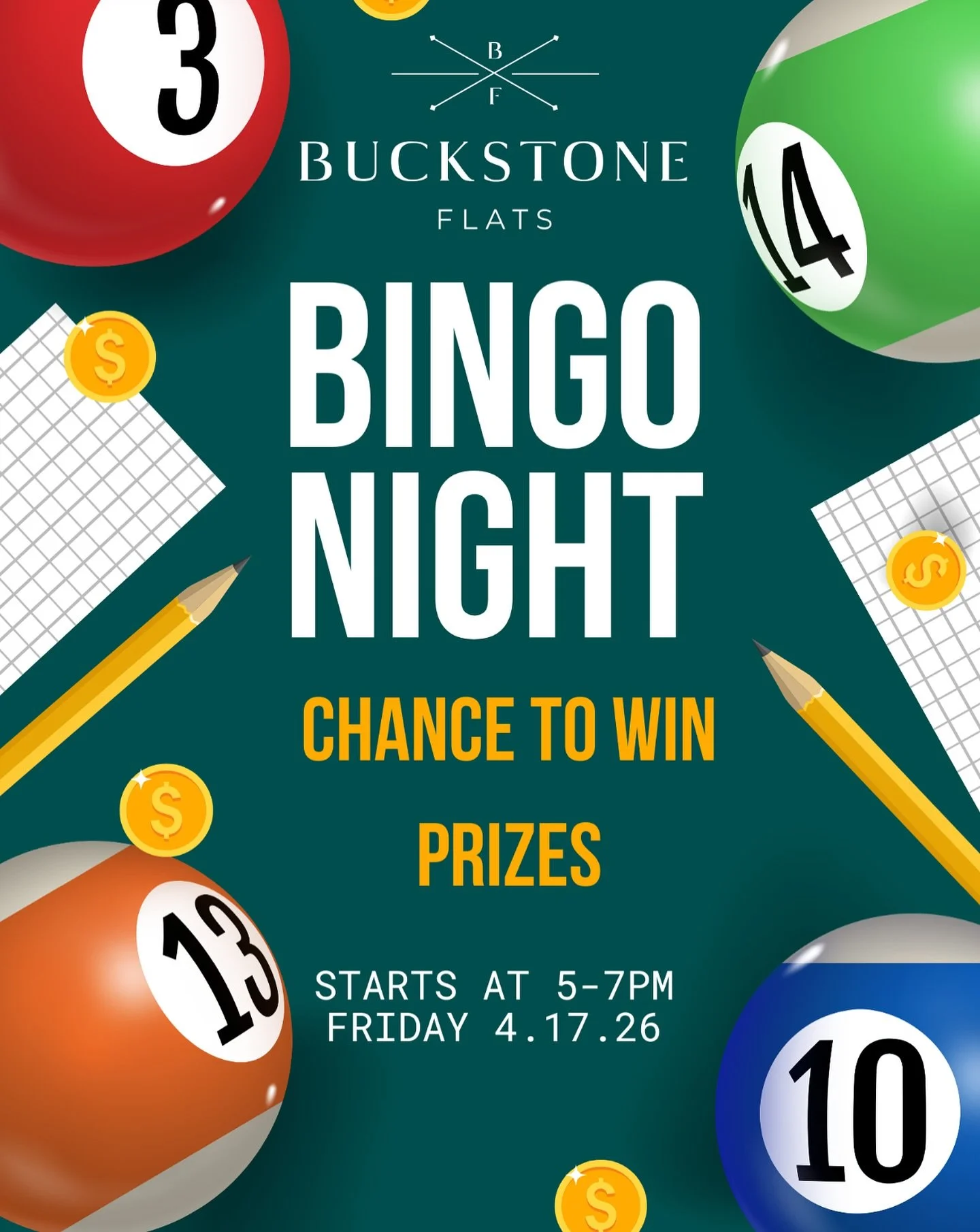 🎉 Bingo Night is Back! 🎉
Join us on April 17, 2026 from 5&ndash;7 PM at the Clubhouse for a fun-filled evening of Bingo!
🃏 Chance to win exciting prizes
🍿 Food &amp; drinks will be provided
🎊 Great vibes and even better company
Bring your friend