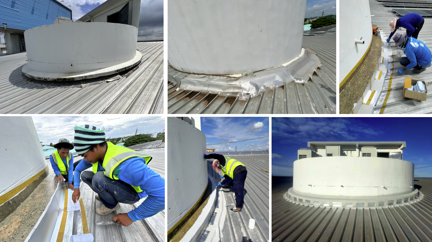 Triflex_Honda Udon Metal roof_Prodetail_work in progress