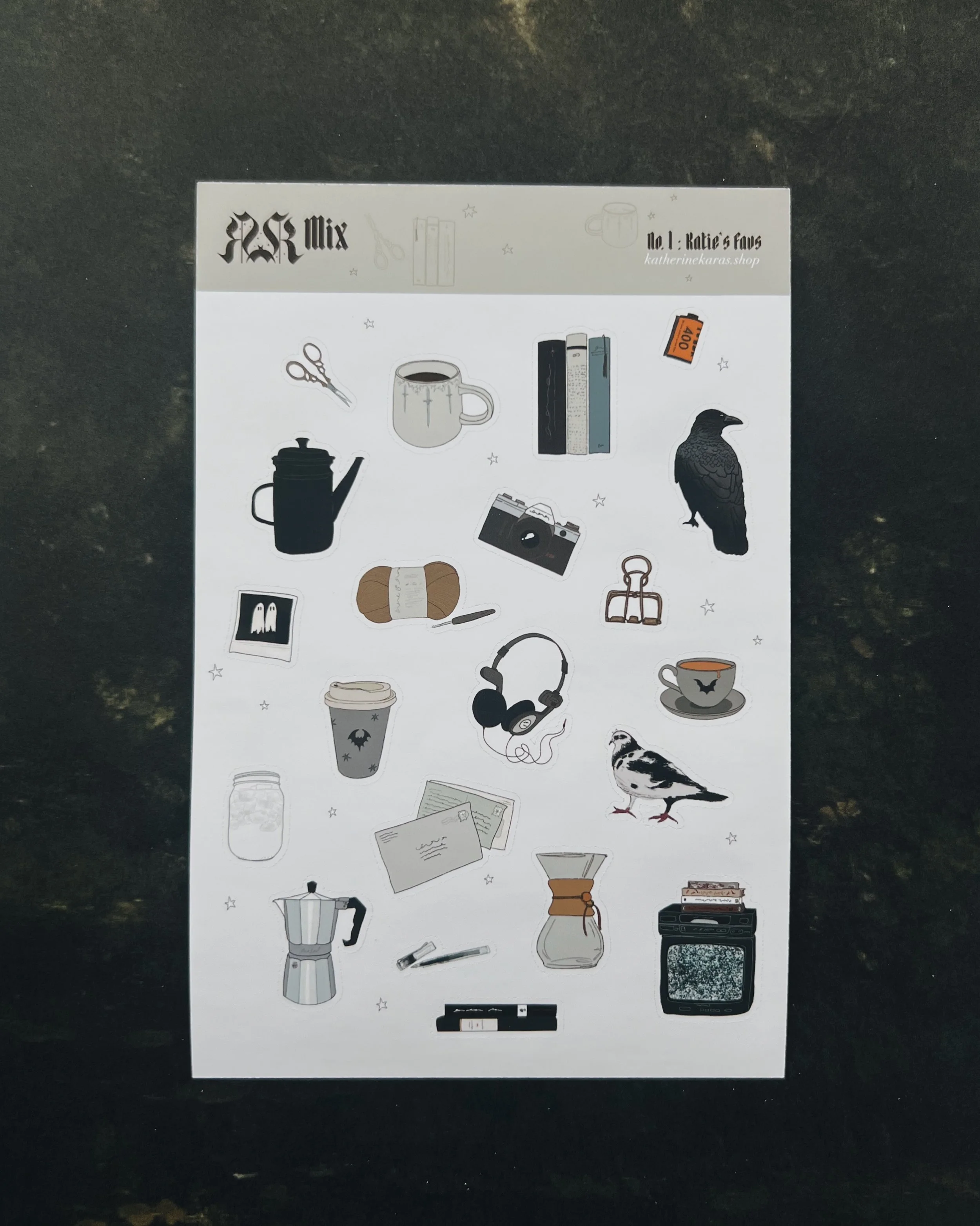 mix ➤ katie's favs no. 1 ✸ sticker sheet