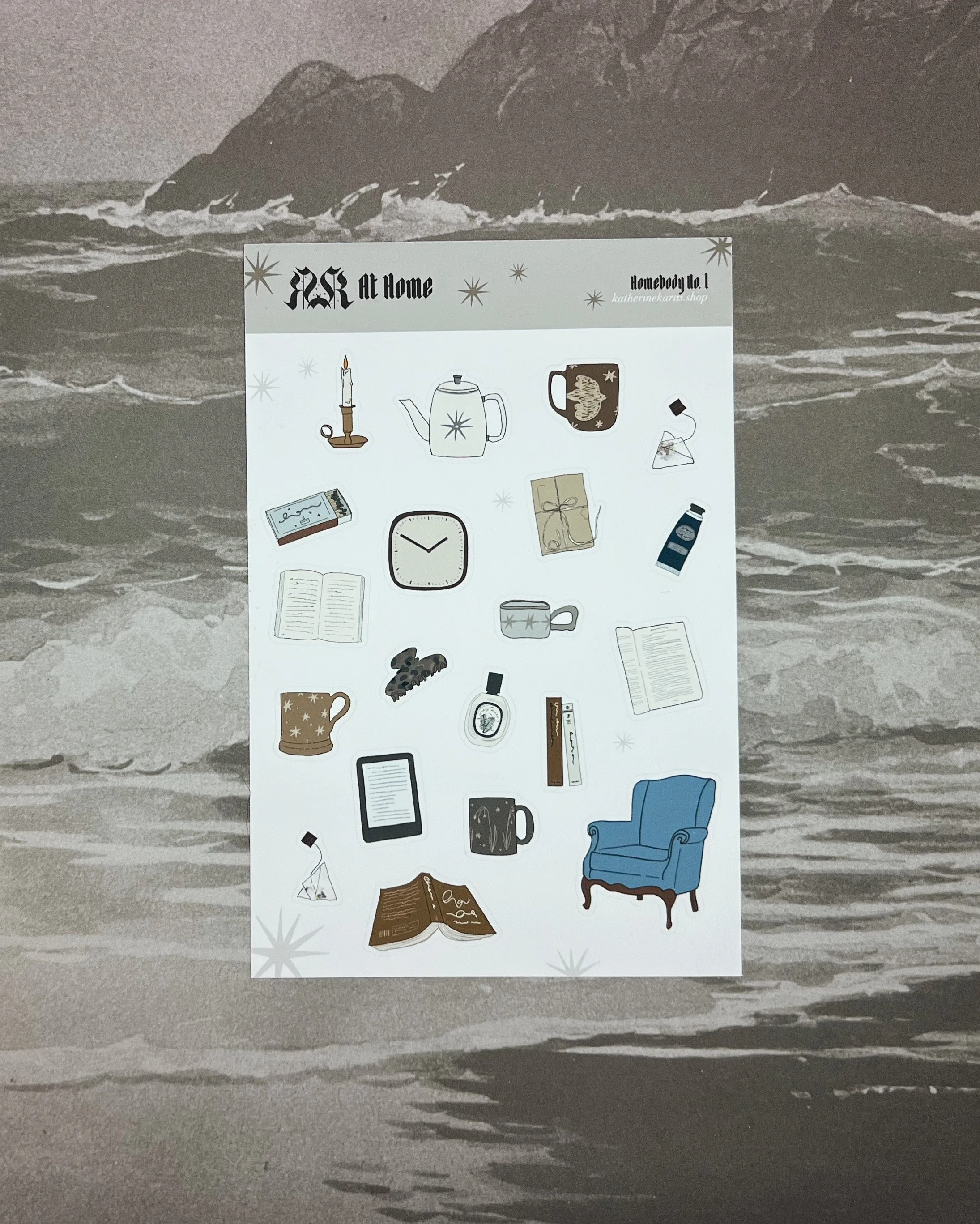 at home ➤ homebody no.1 ✸ sticker sheet