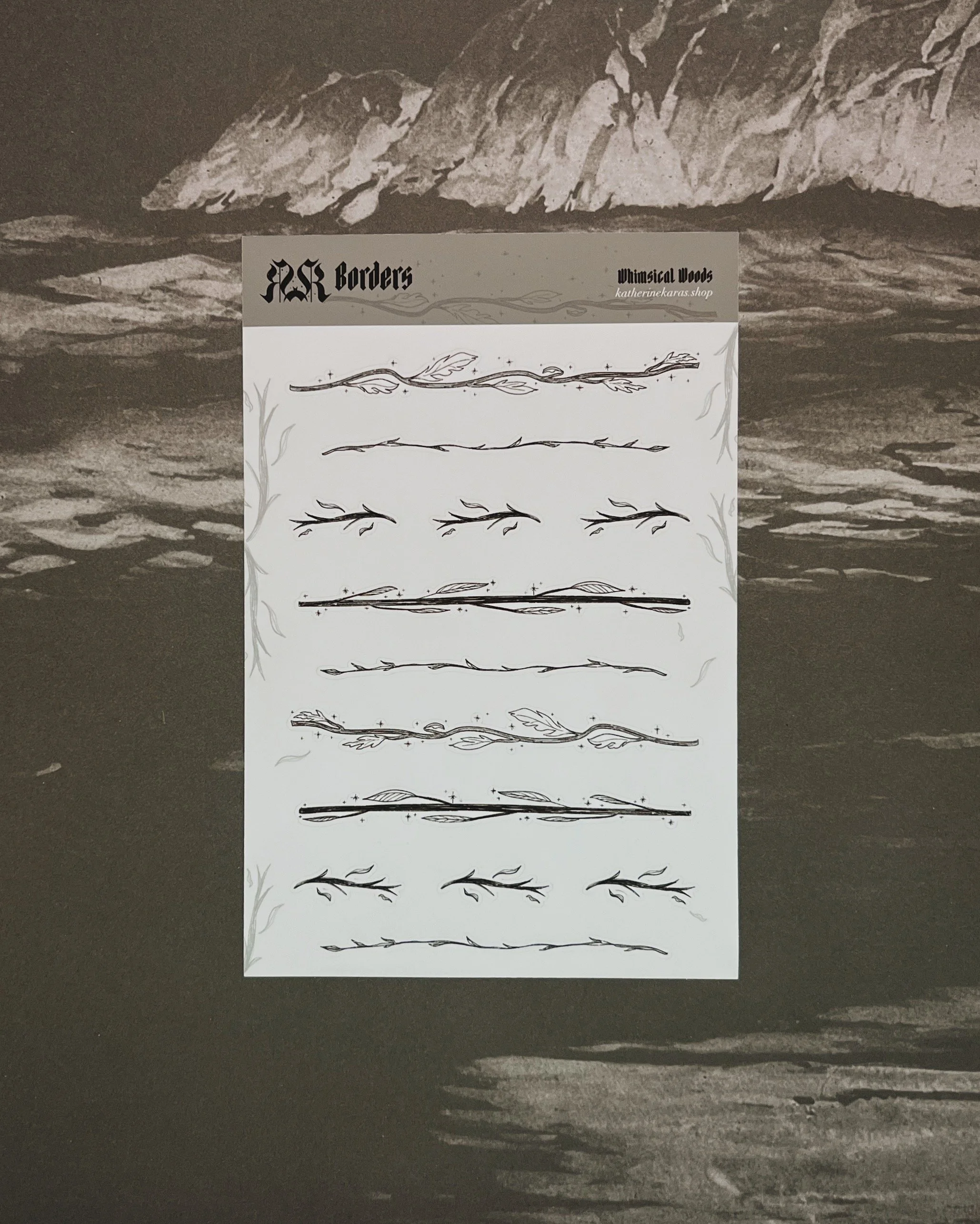 borders ➤ whimsical woods ✸ sticker sheet