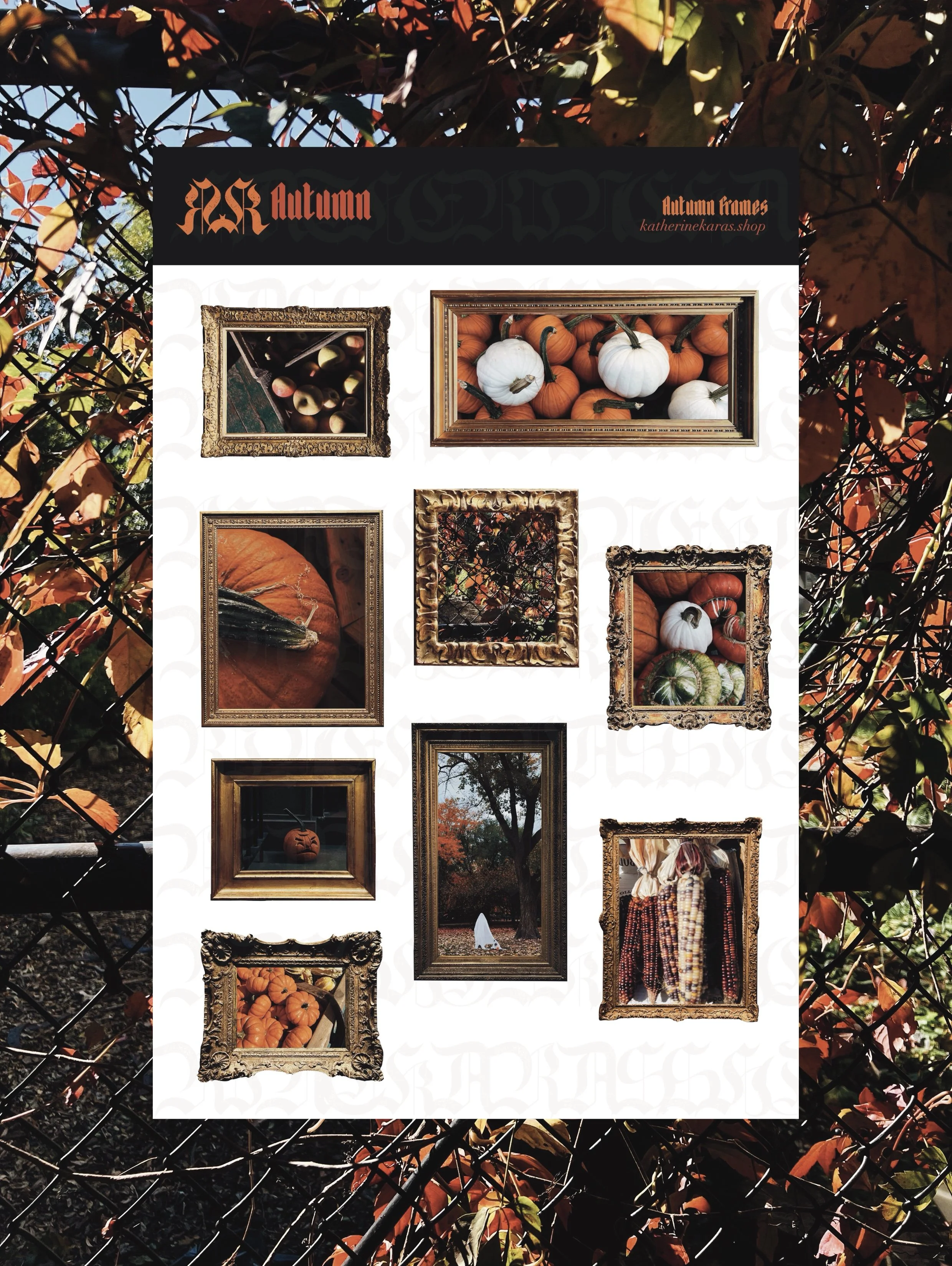 autumn frames ✸ digital download